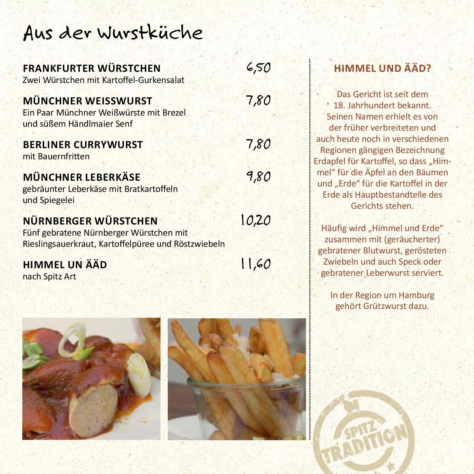 Speisekarte