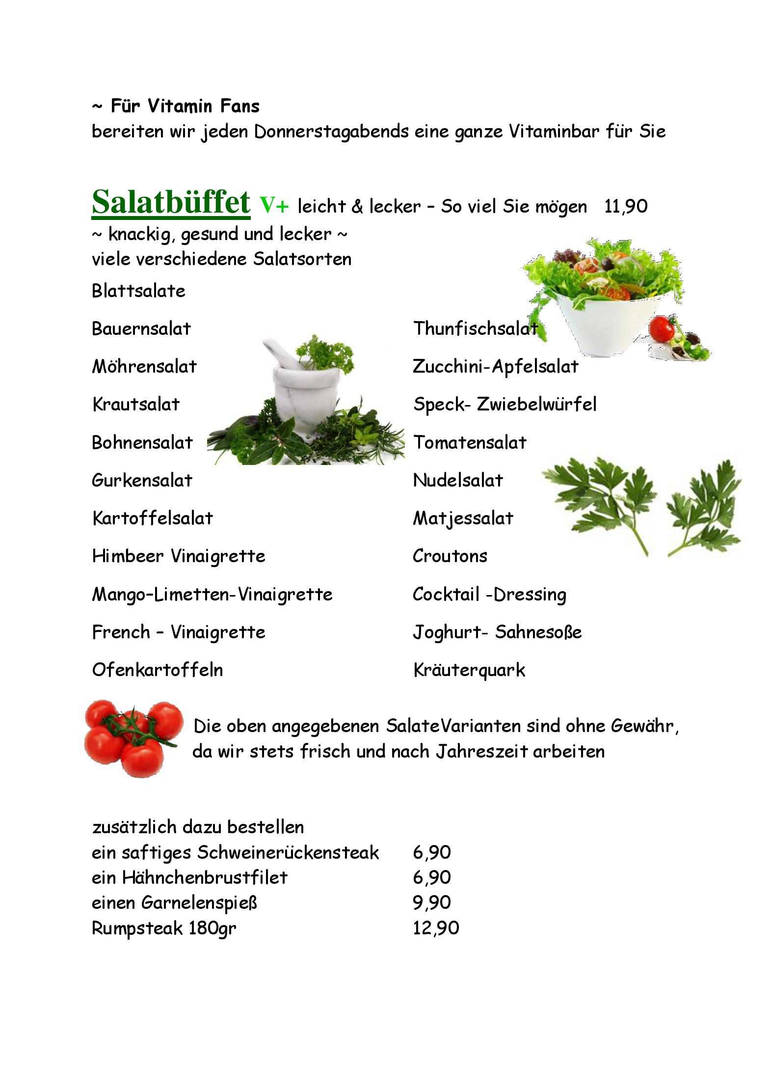 Speisekarte