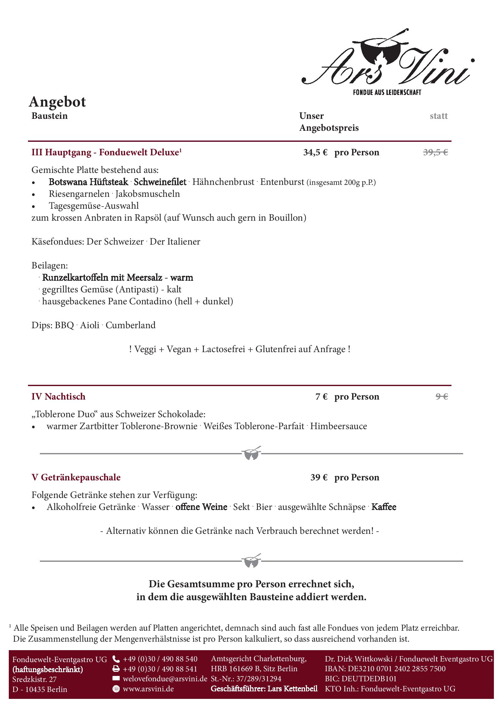 Gruppenangebot