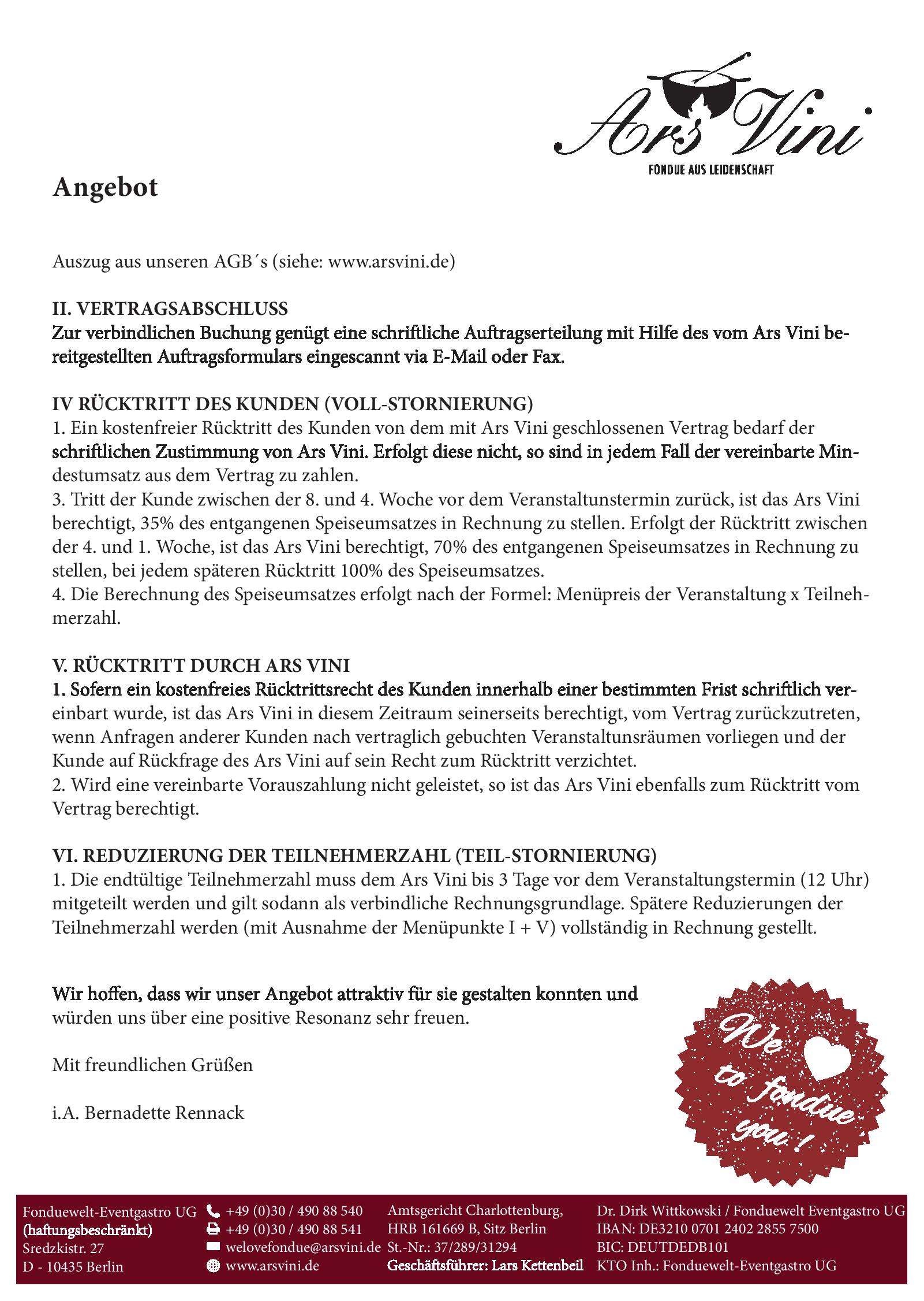 Gruppenangebot