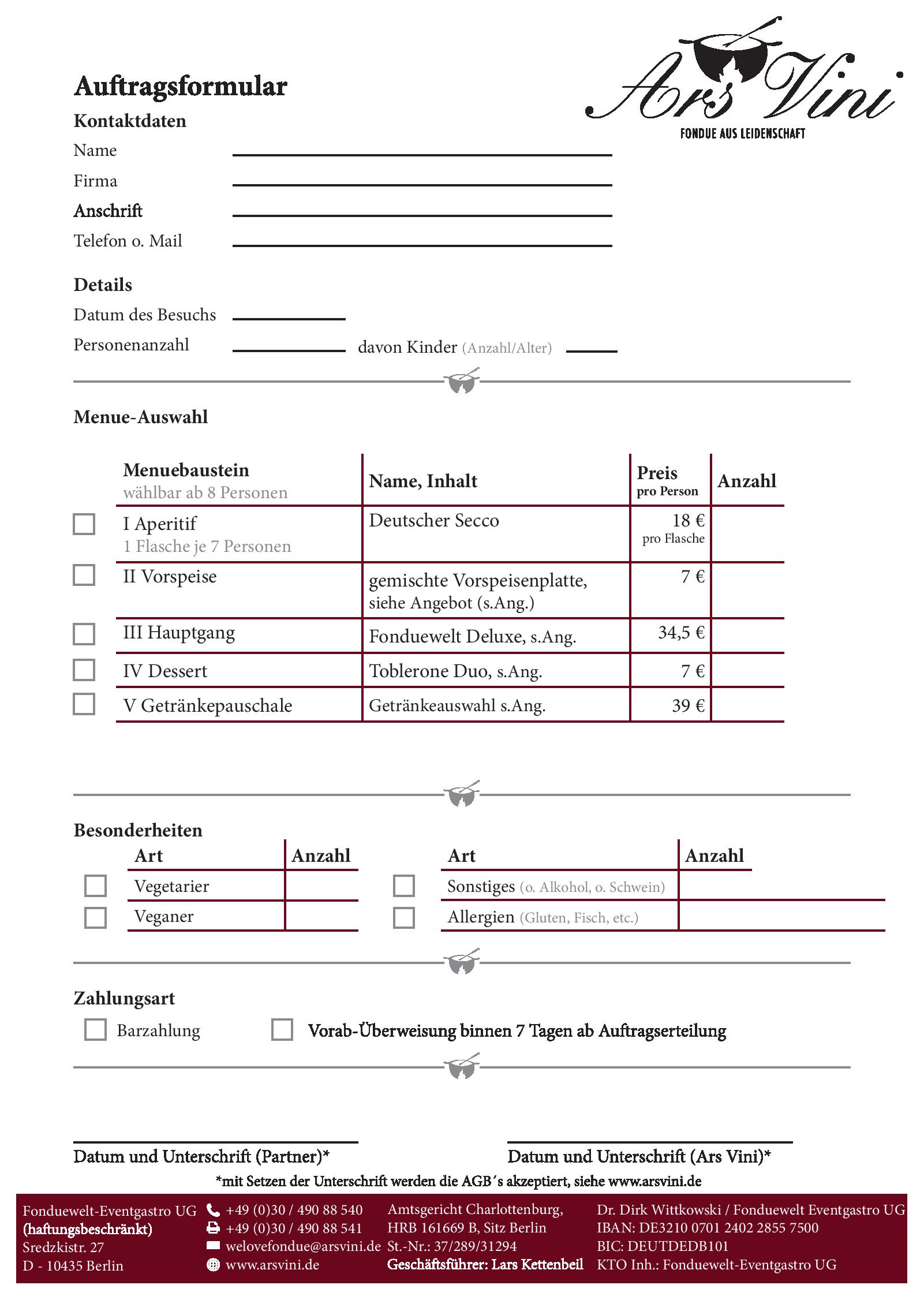 Gruppenangebot