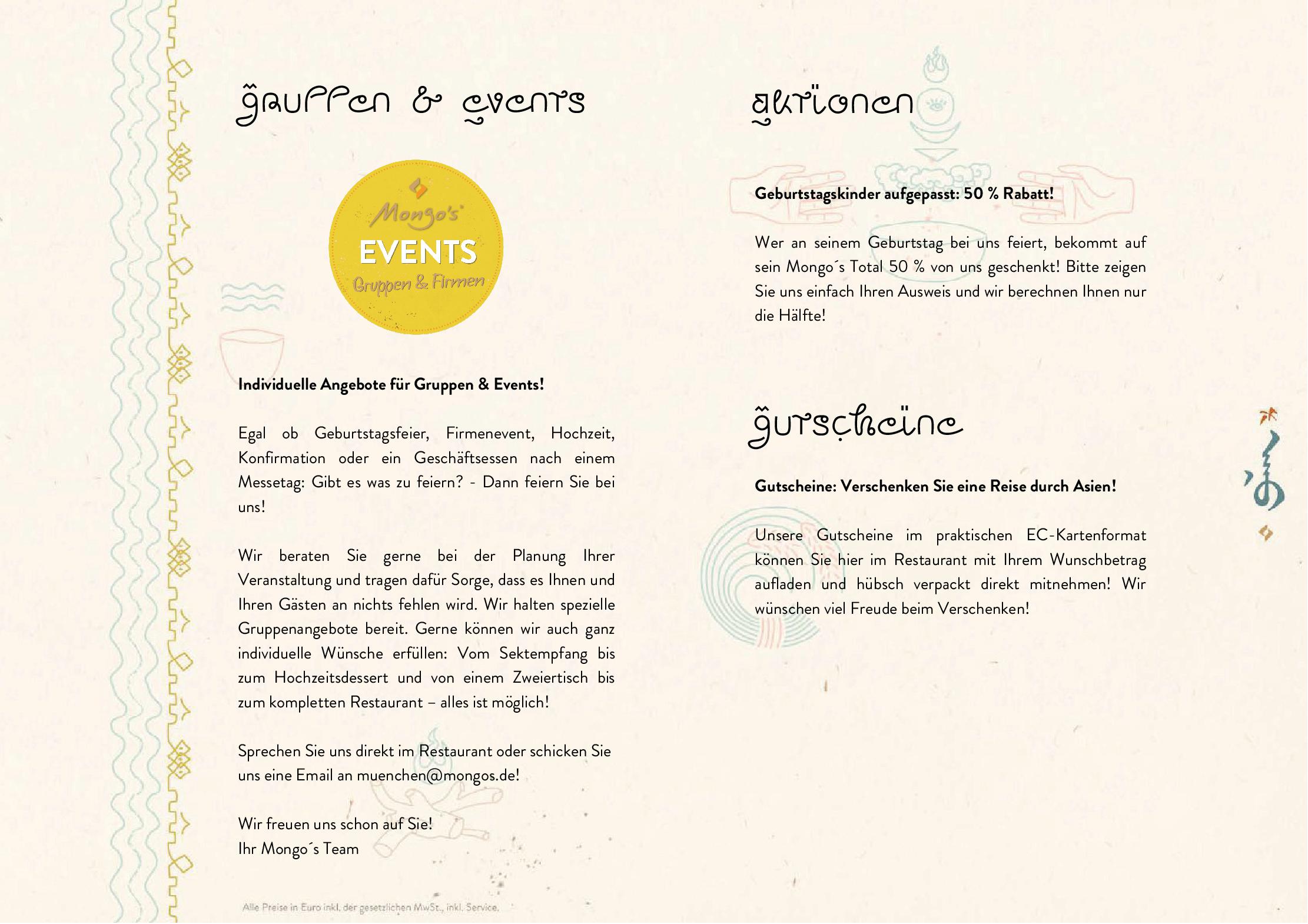 Speisekarte