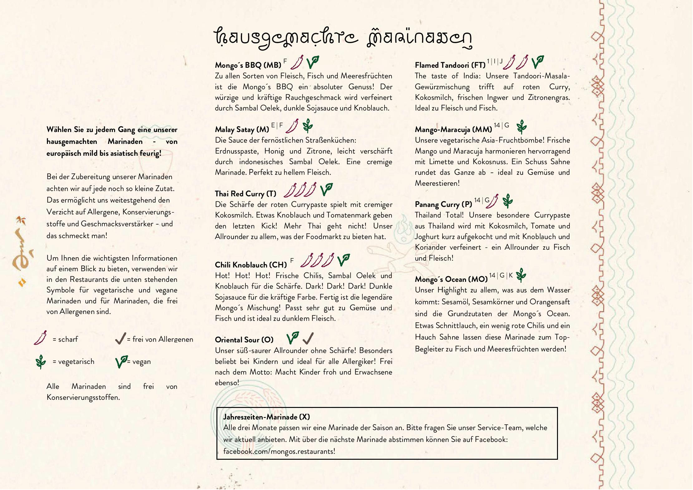 Speisekarte