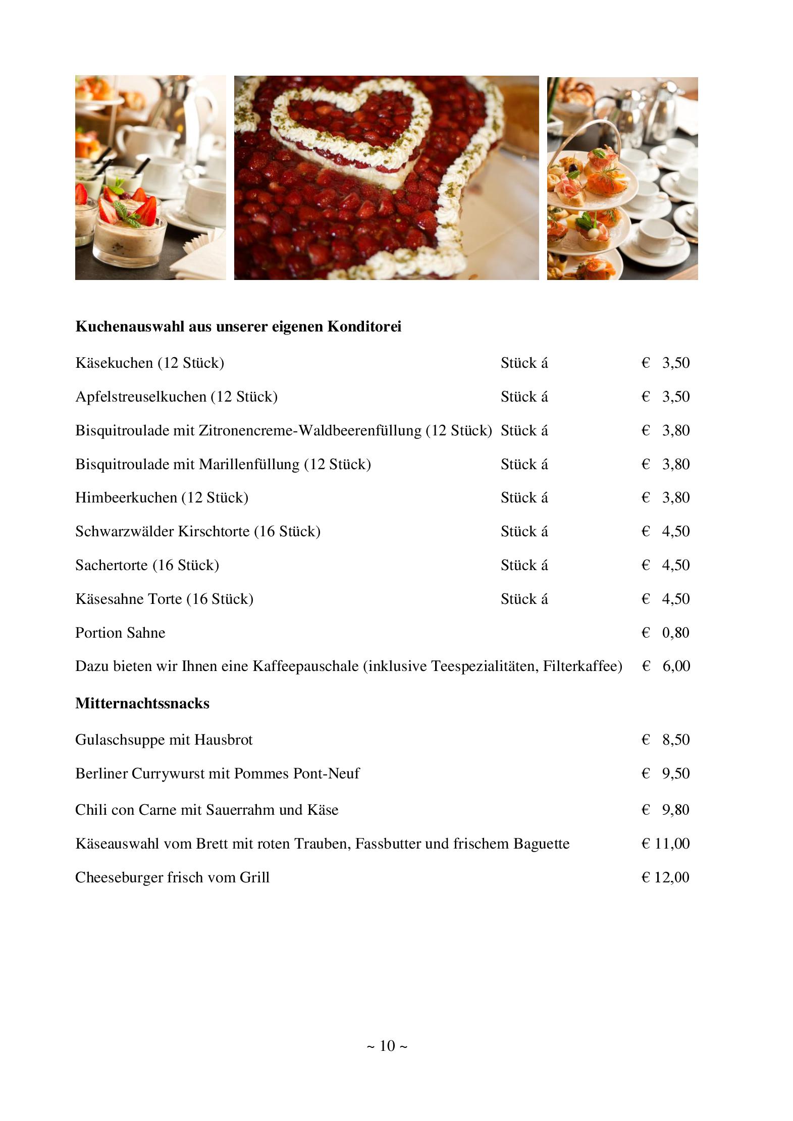 Speisekarte
