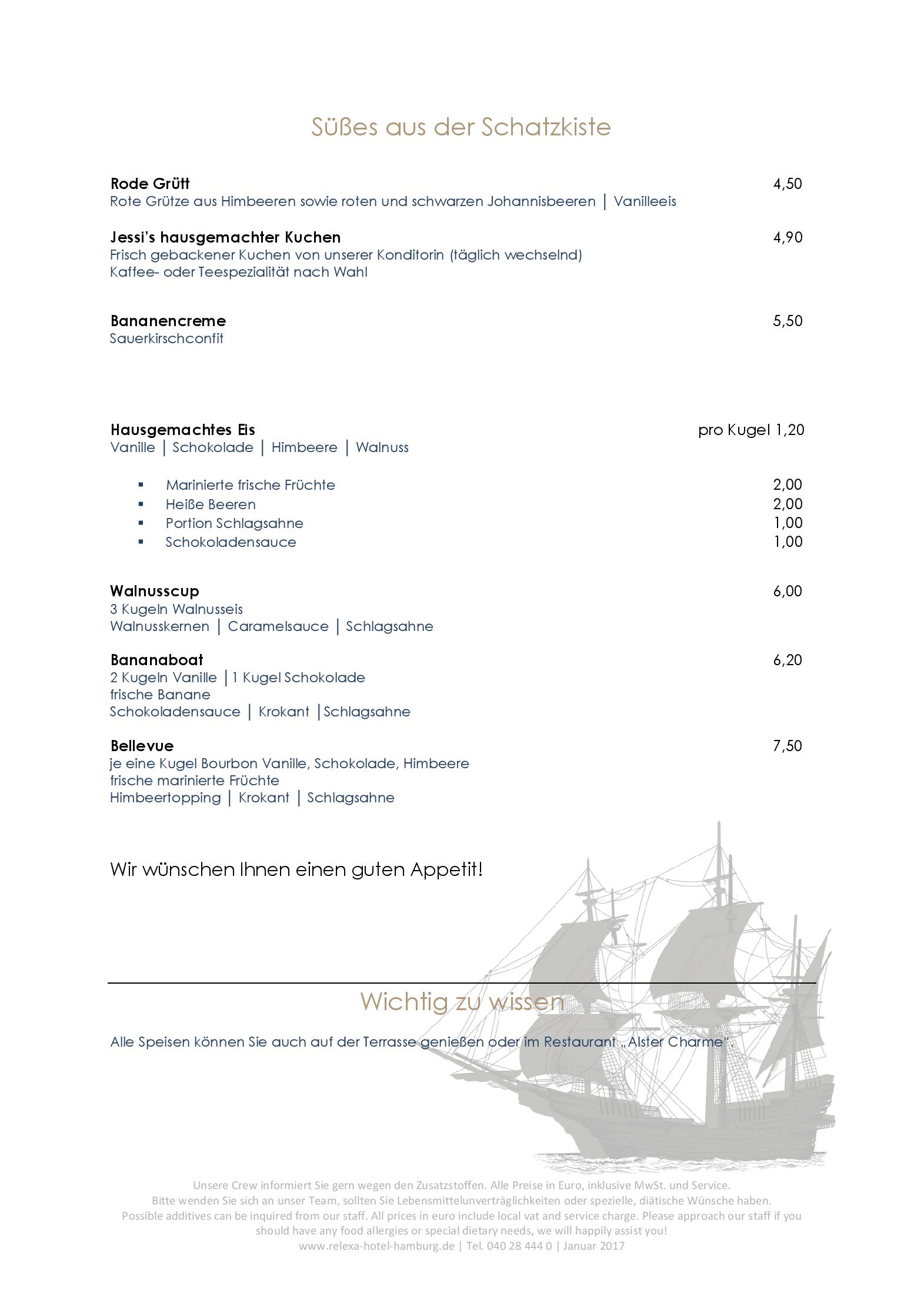 Speisekarte