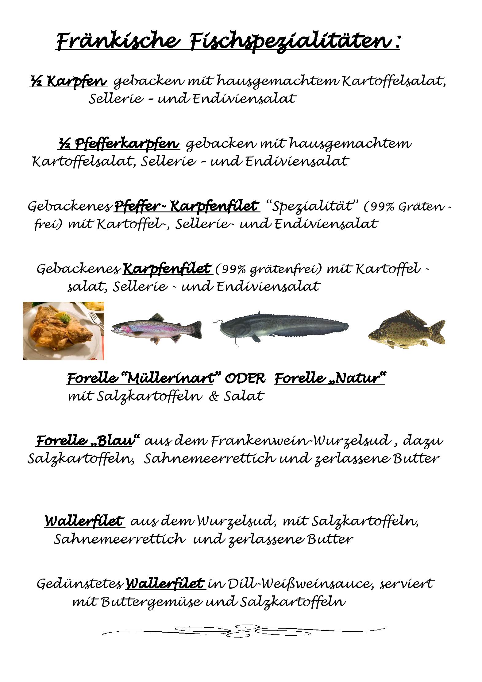 Speisekarte