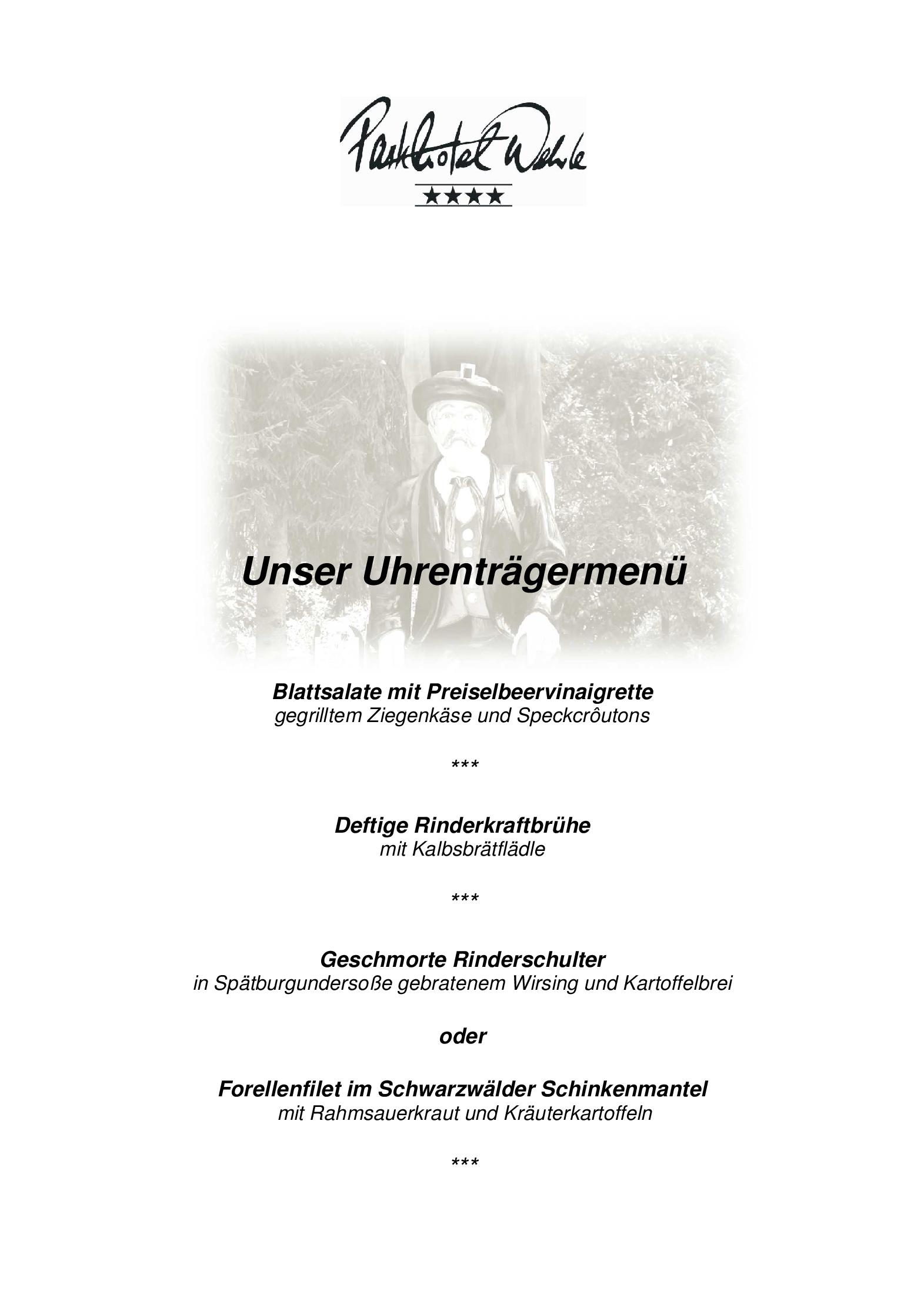 Speisekarte
