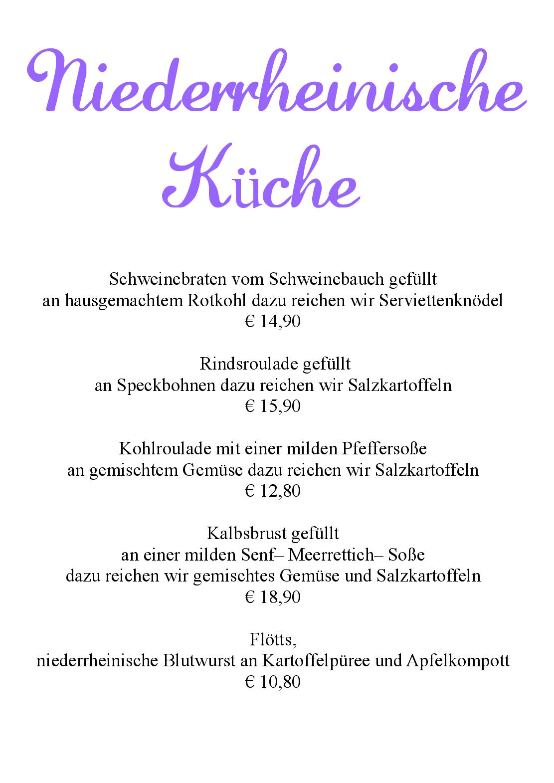 Speisekarte