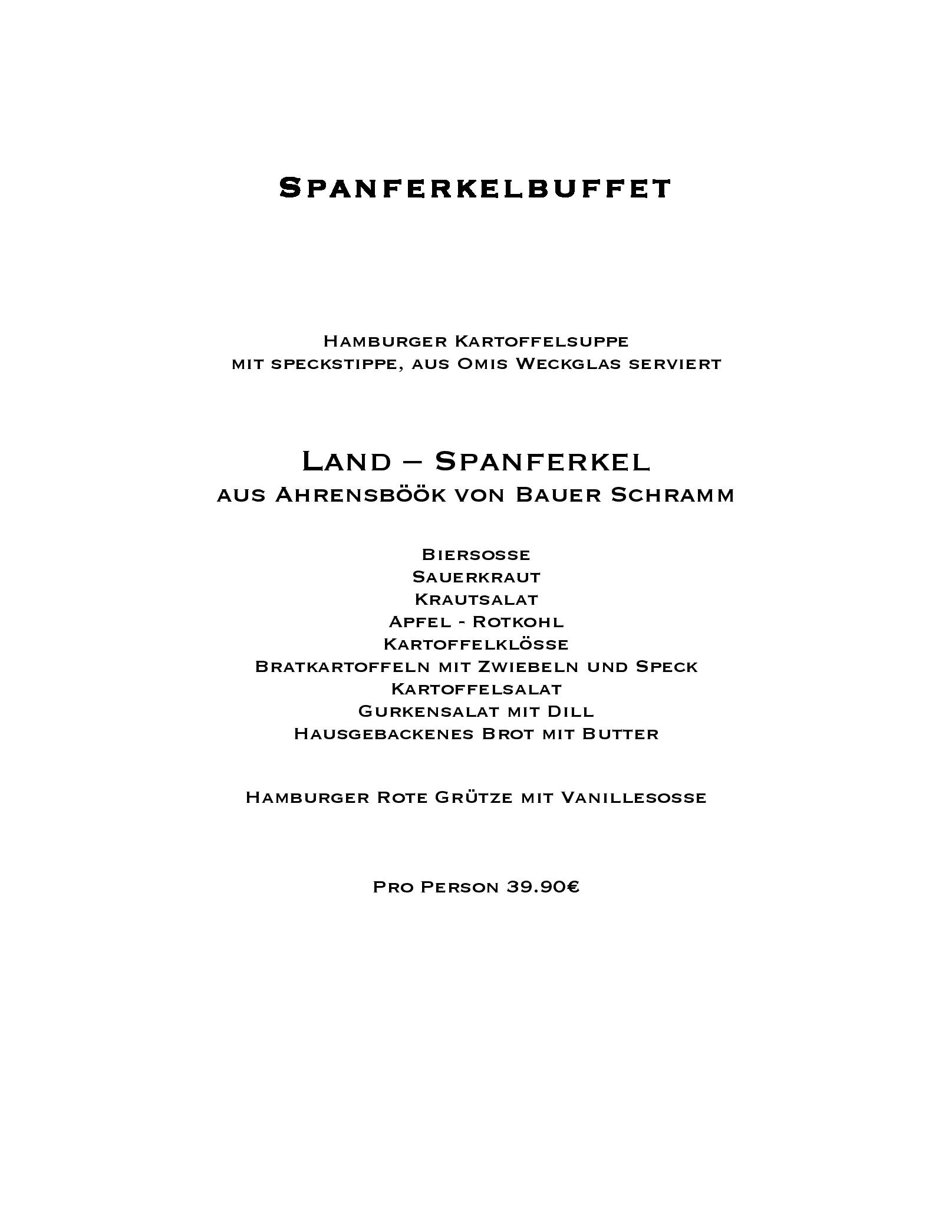 Speisekarte