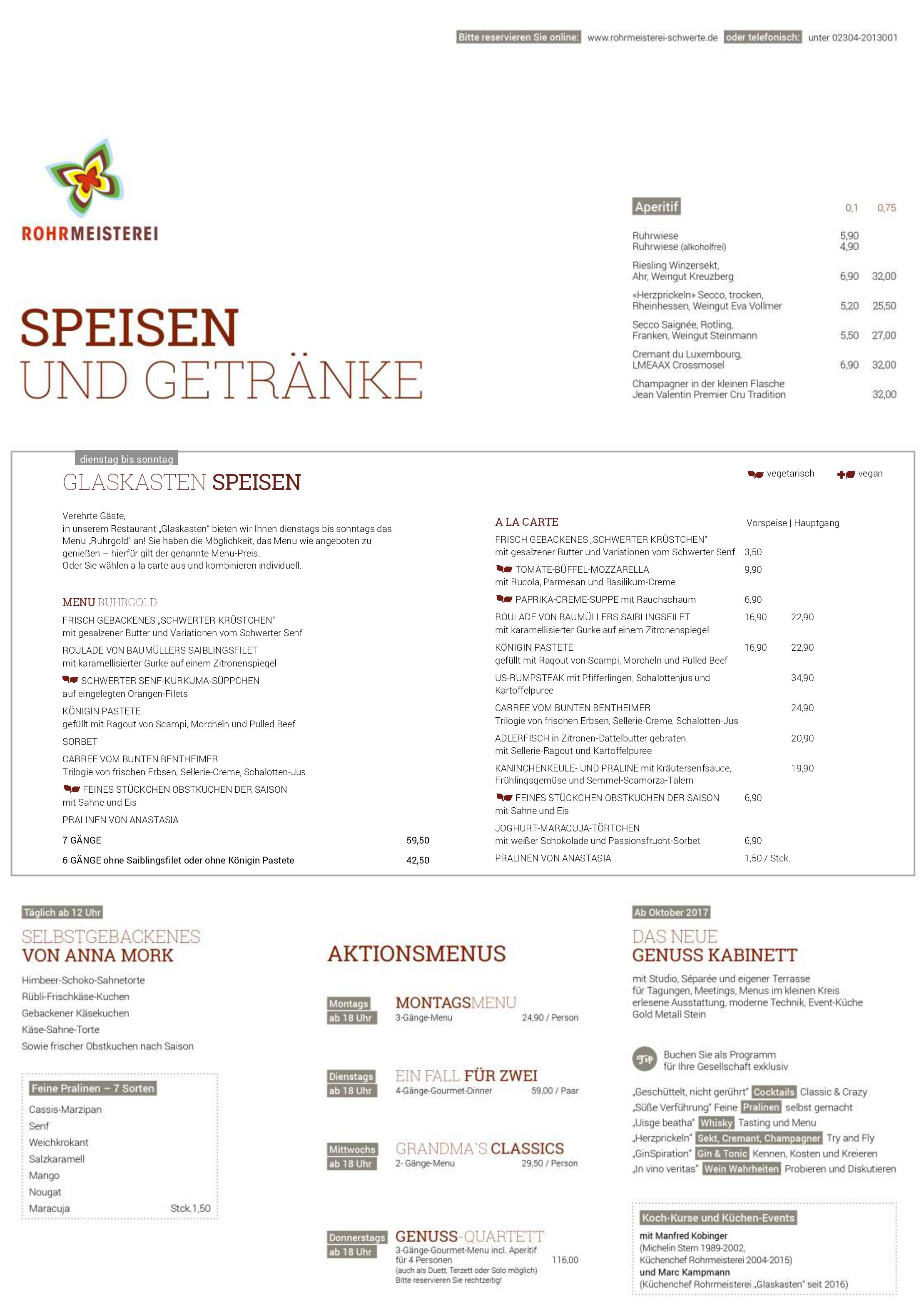 Speisekarte