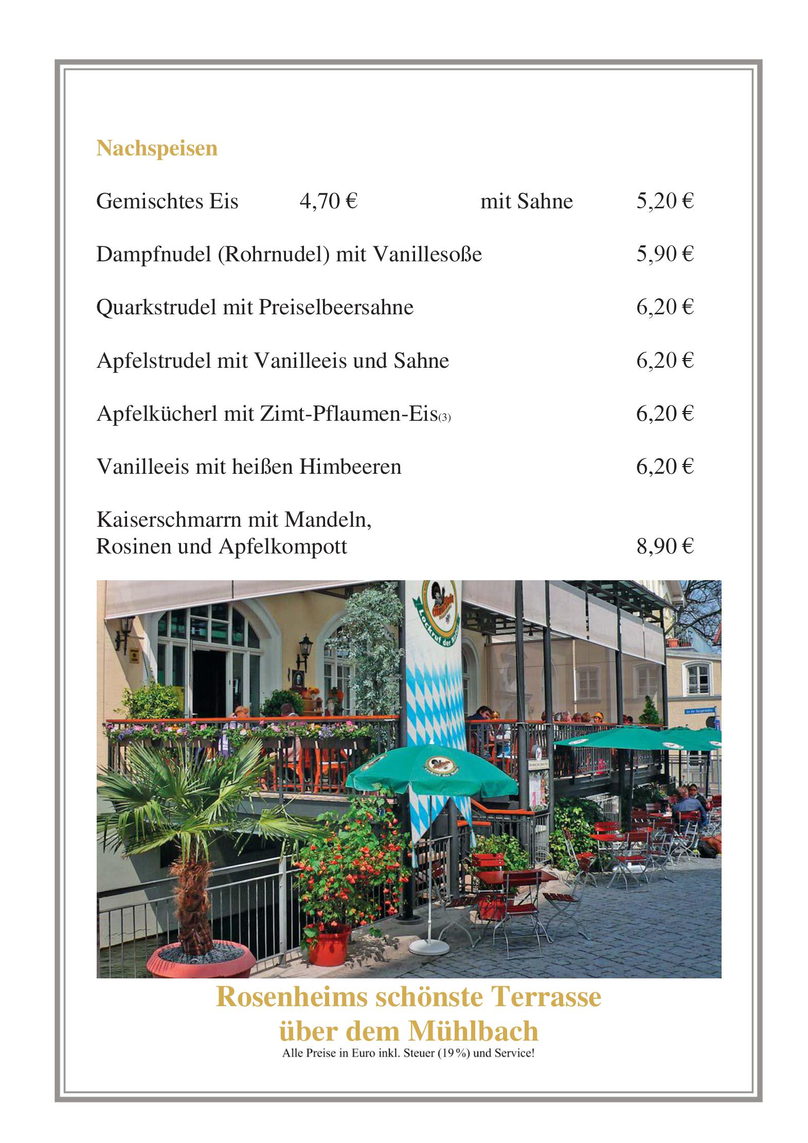 Speisekarte