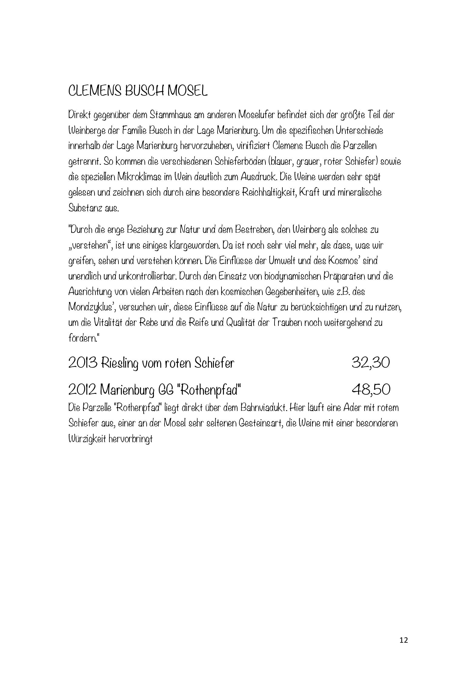 Speisekarte