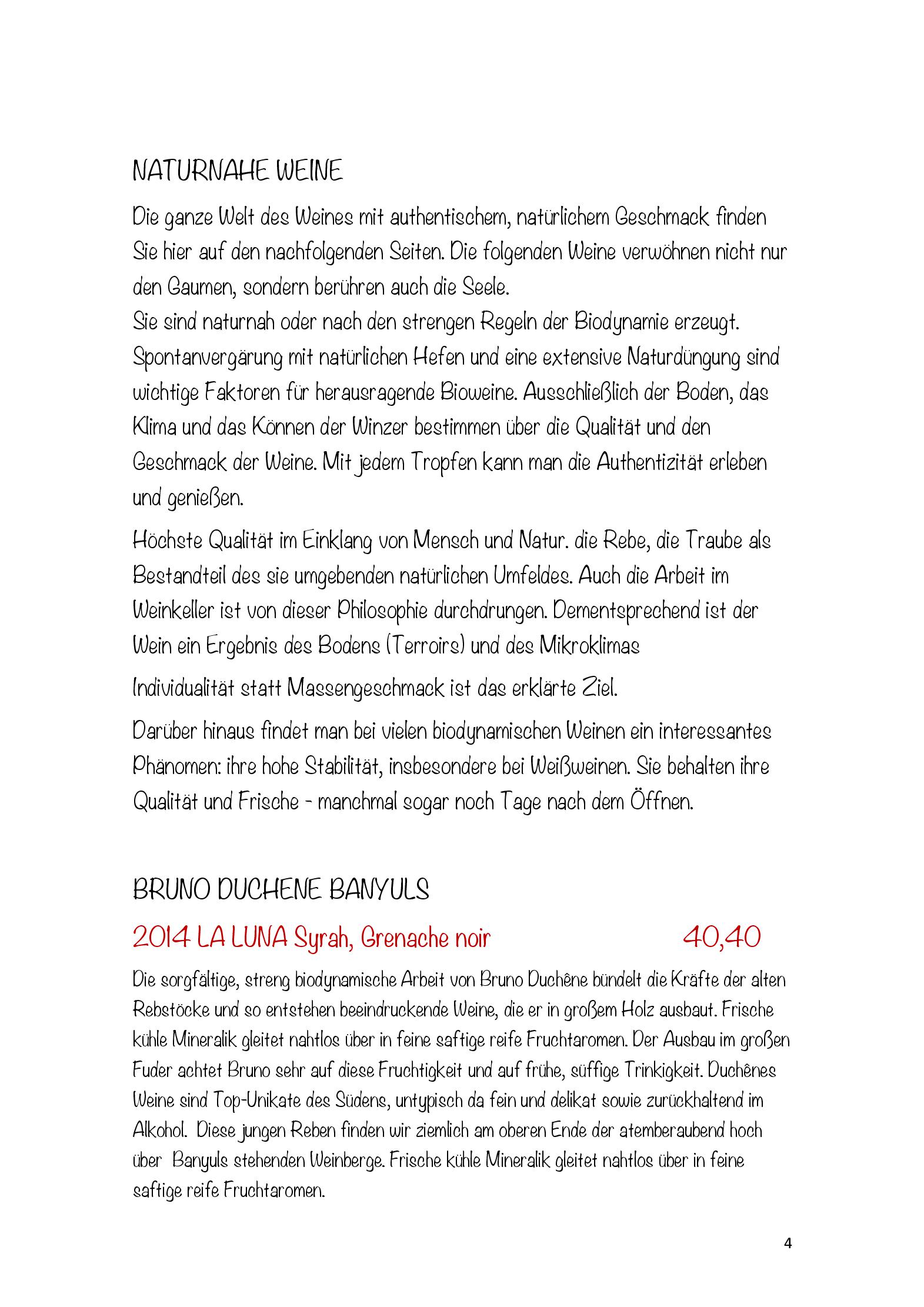 Speisekarte