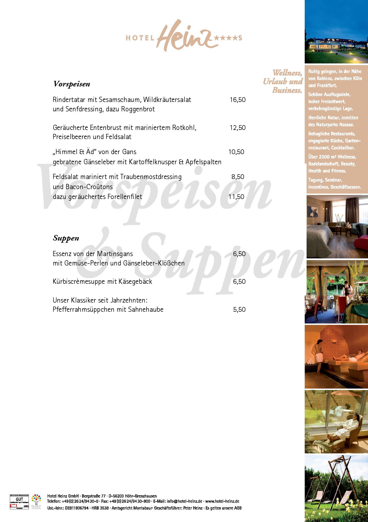 Speisekarte