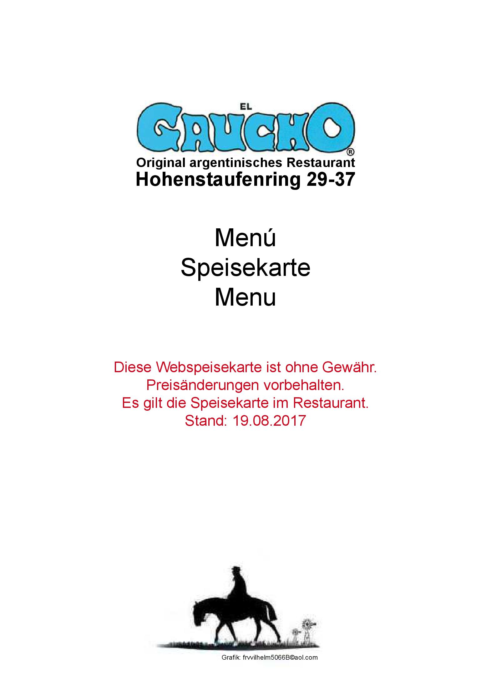 Speisekarte