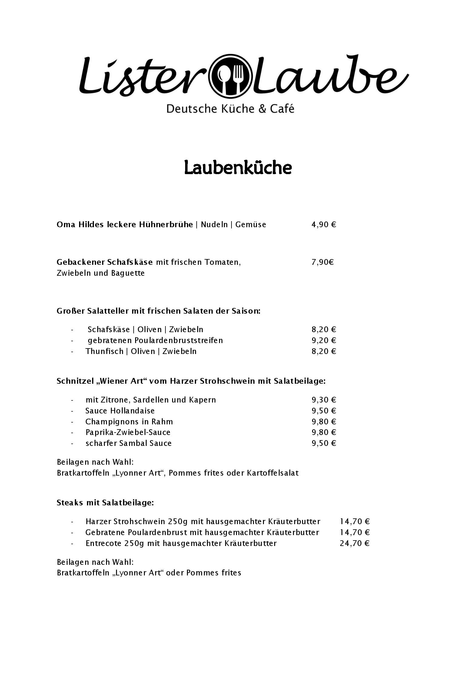 Laubenküche