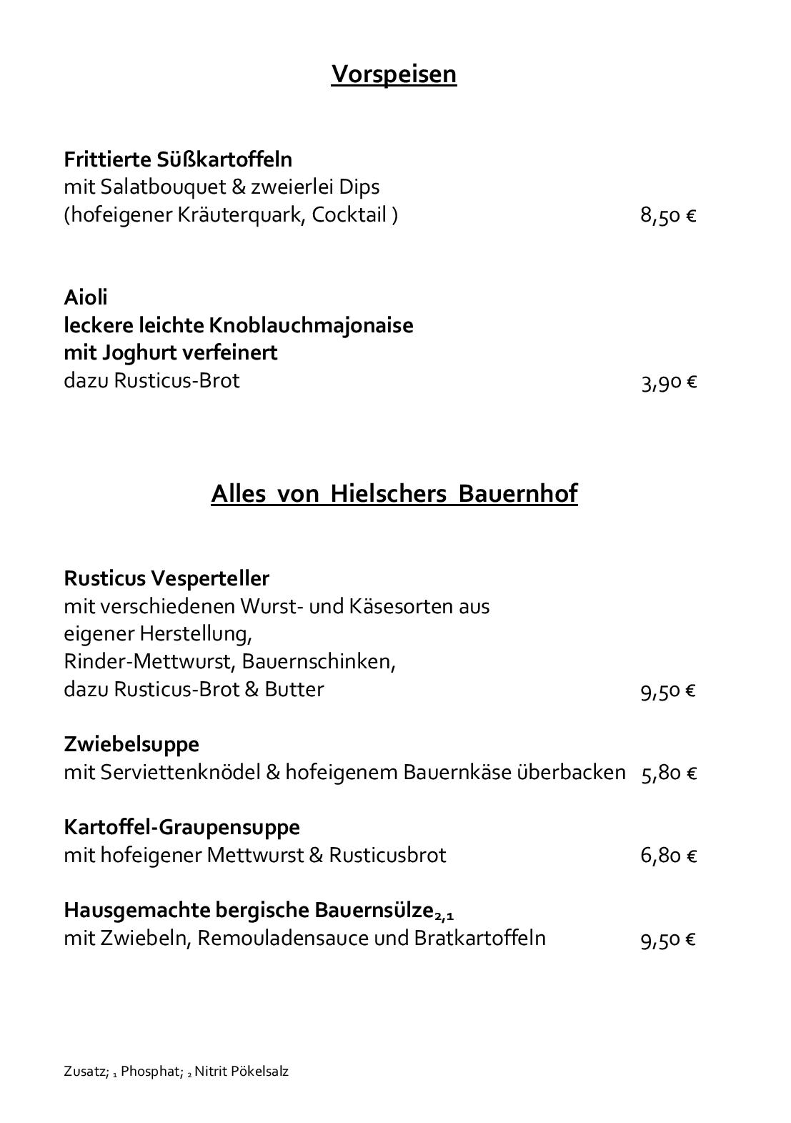 Speisekarte ab 30.8.24
