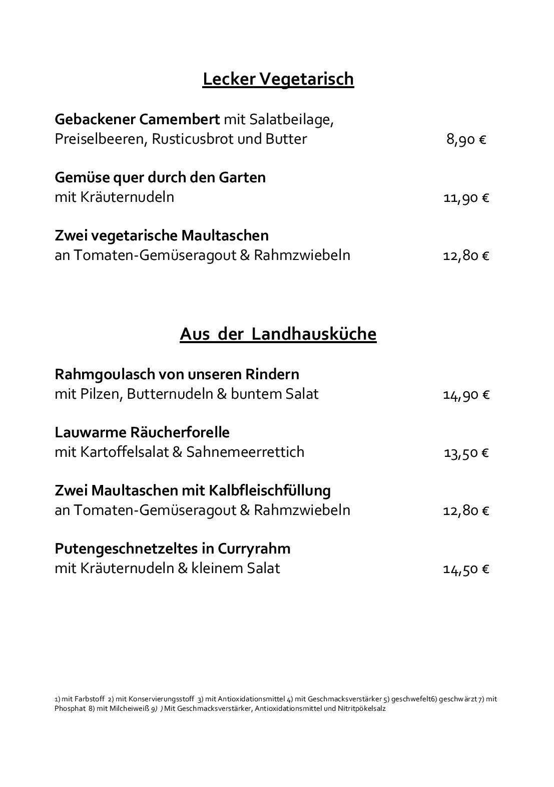 Speisekarte ab 30.8.24