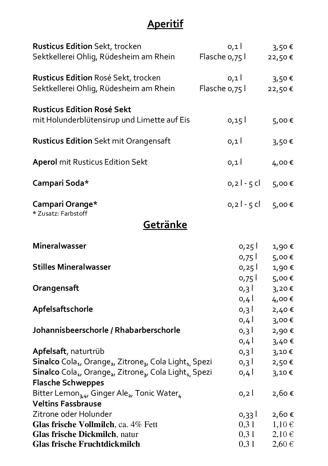 Speisekarte ab 30.8.24