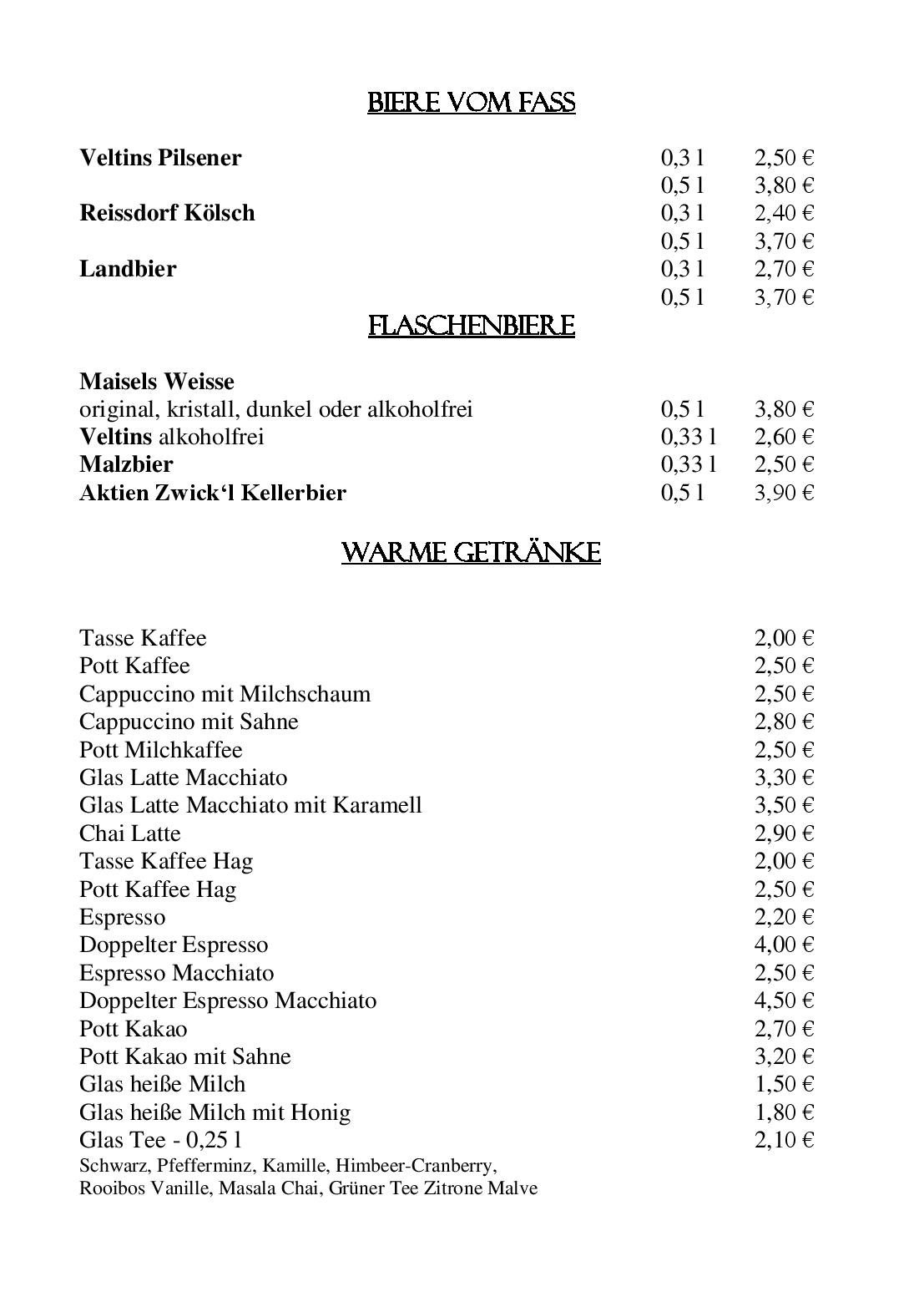 Speisekarte ab 30.8.24