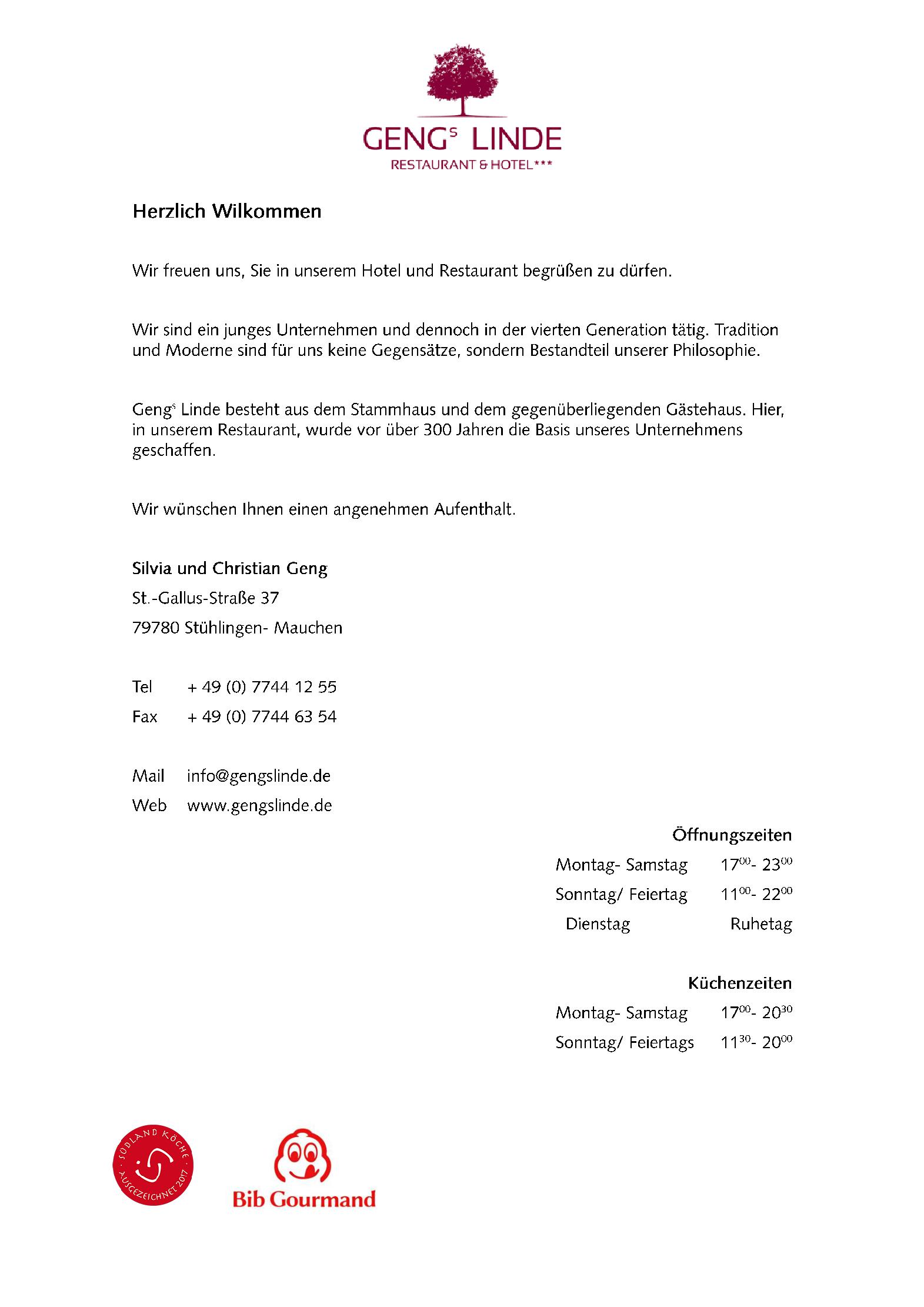 Speisekarte
