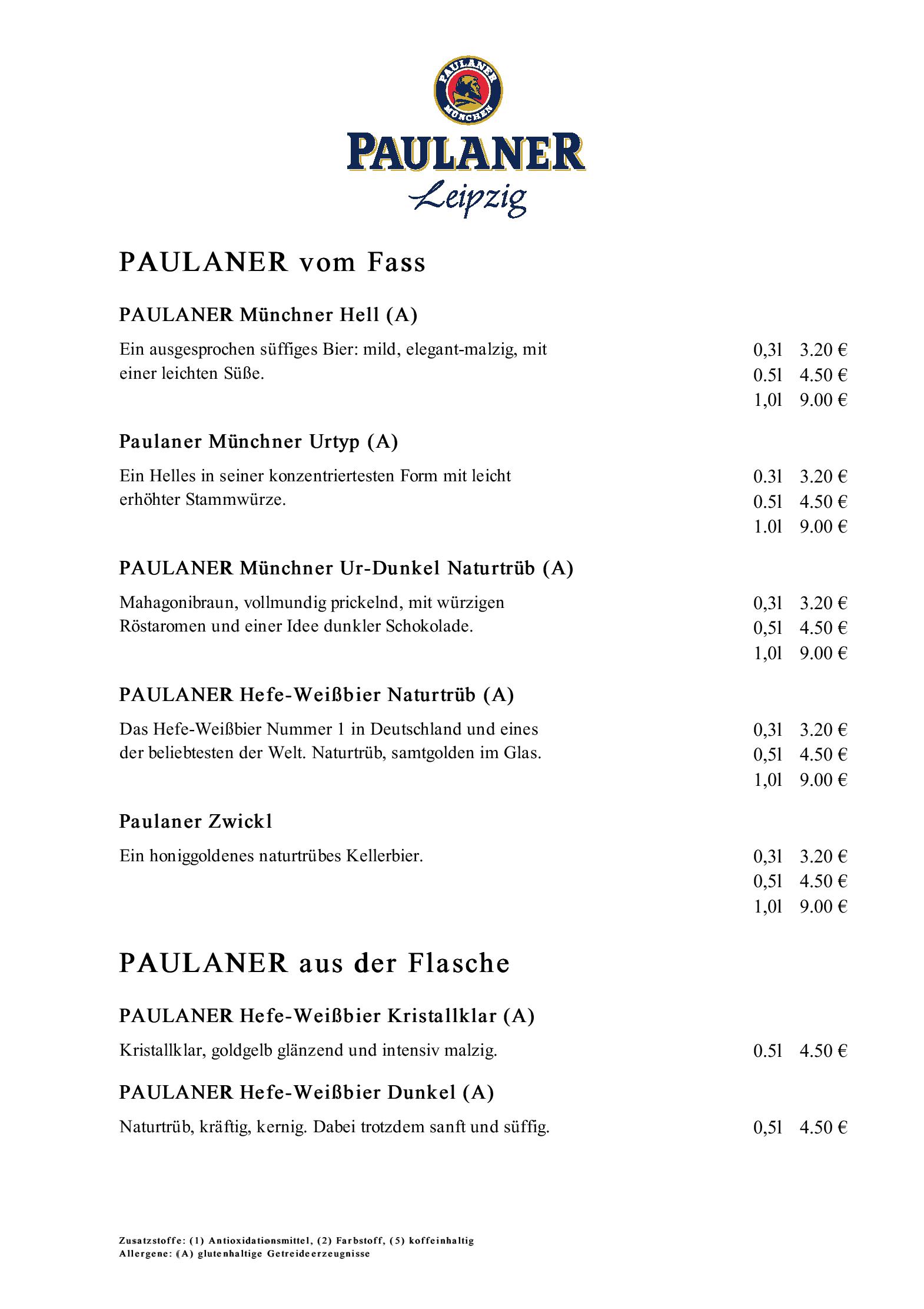 Speisekarte