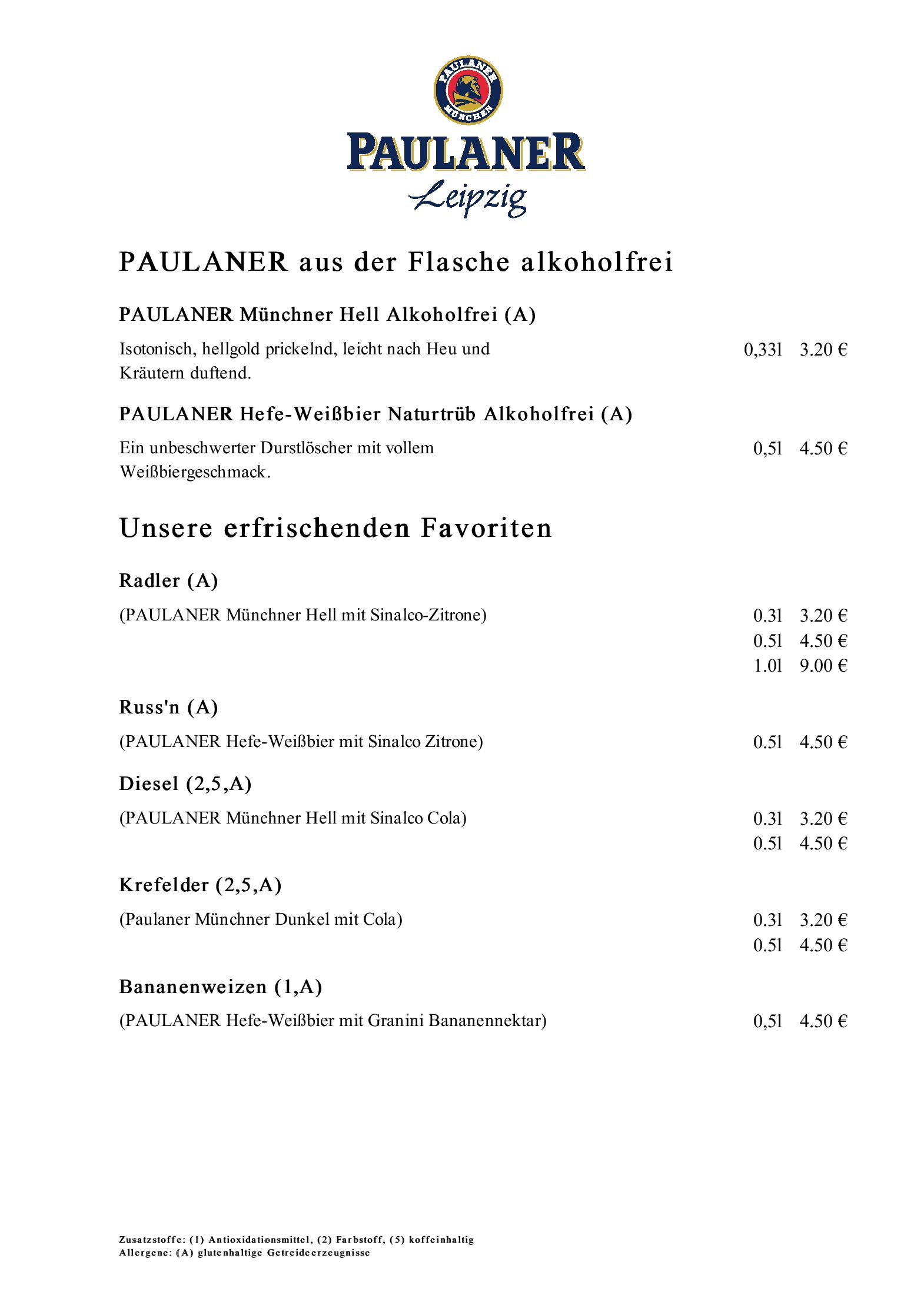 Speisekarte