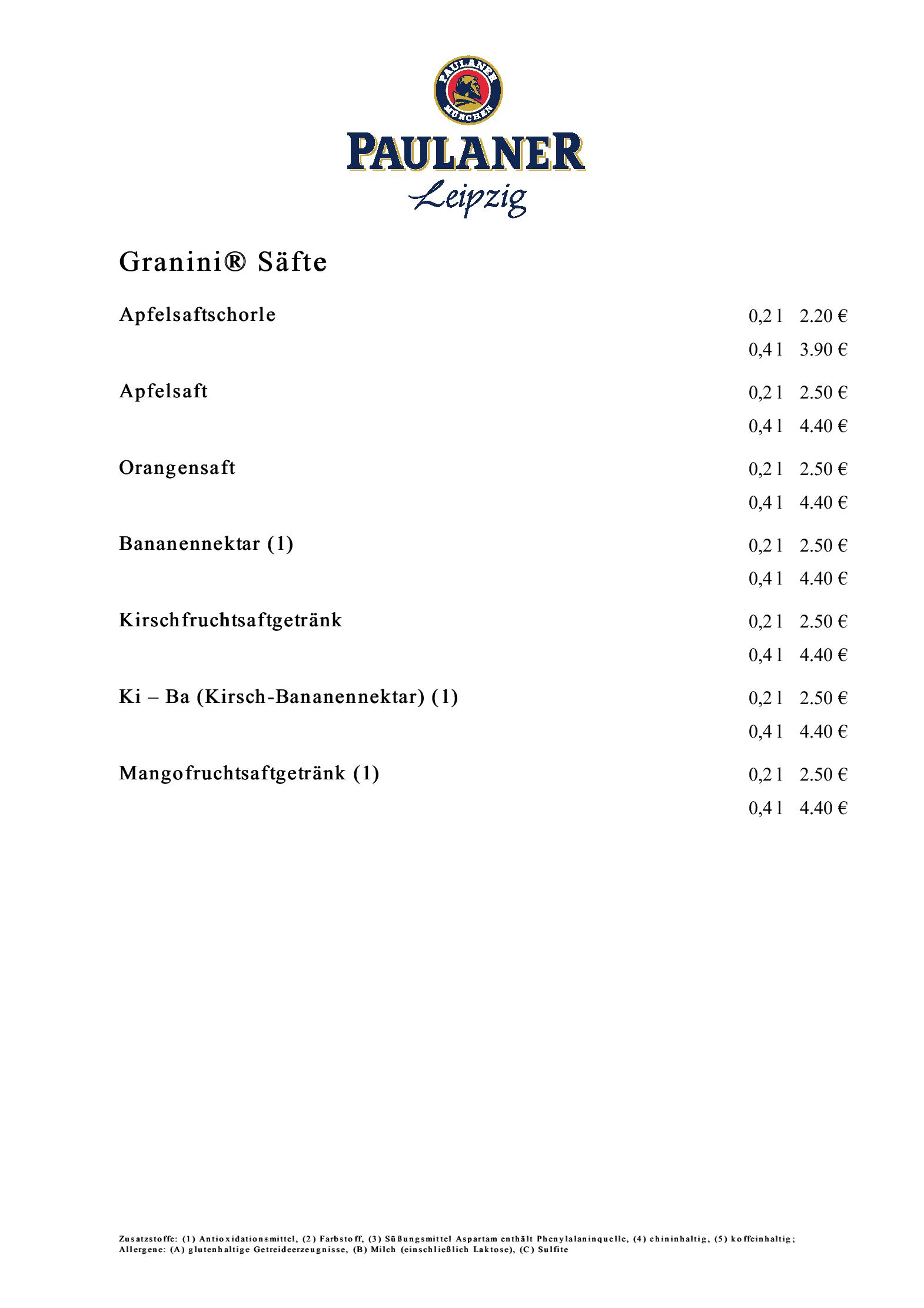 Speisekarte