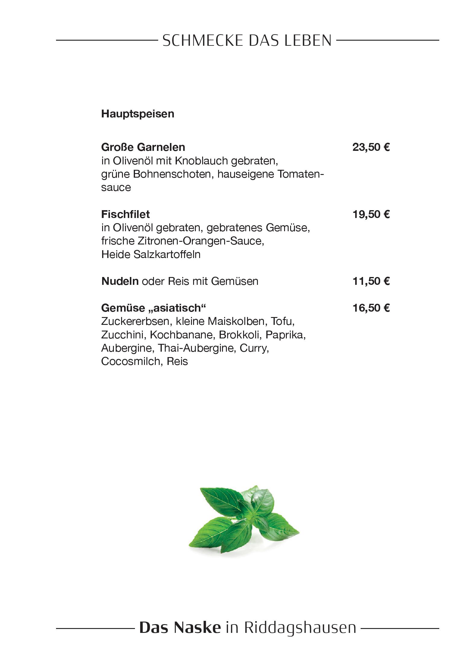 Speisekarte