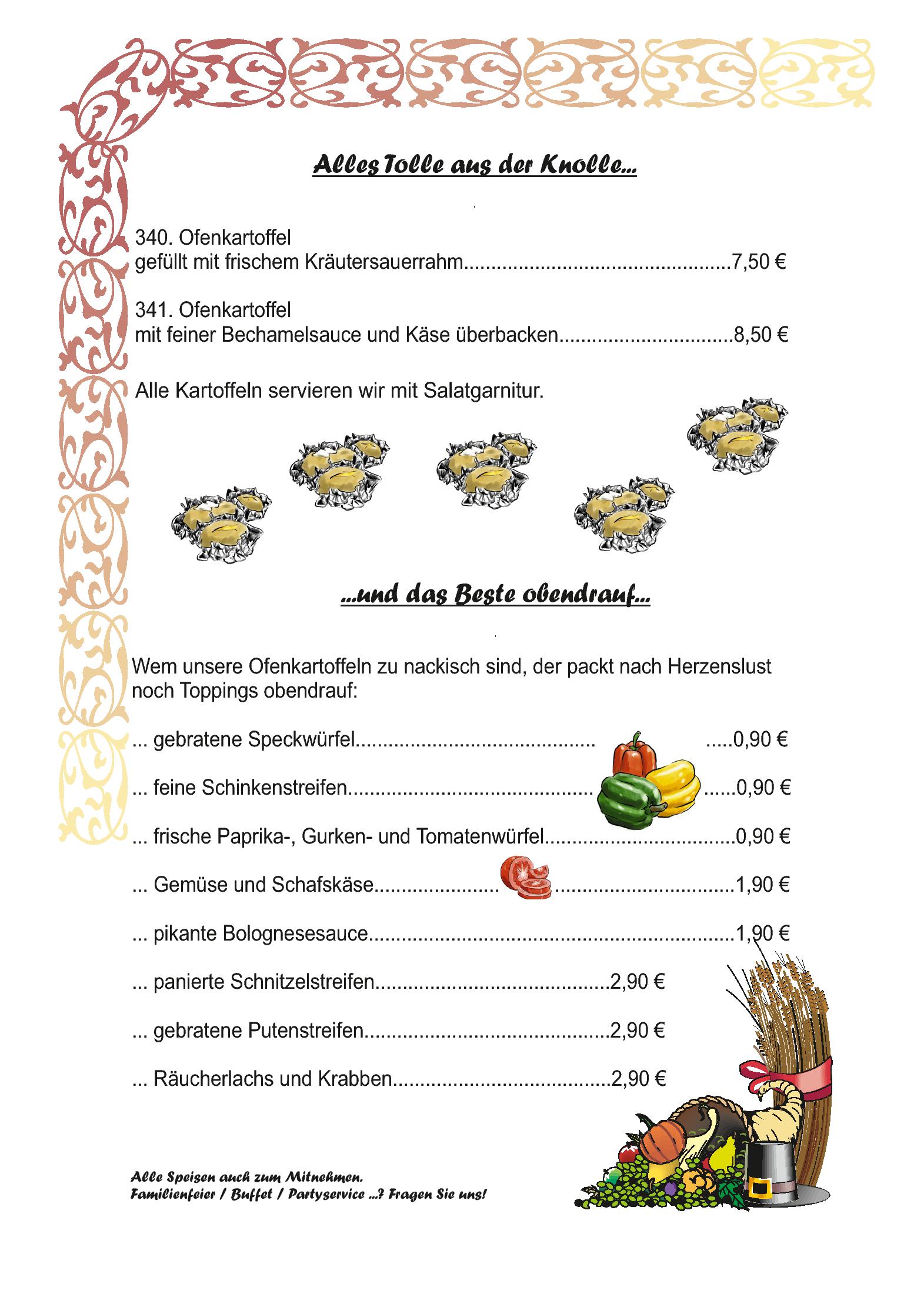 Speisekarte