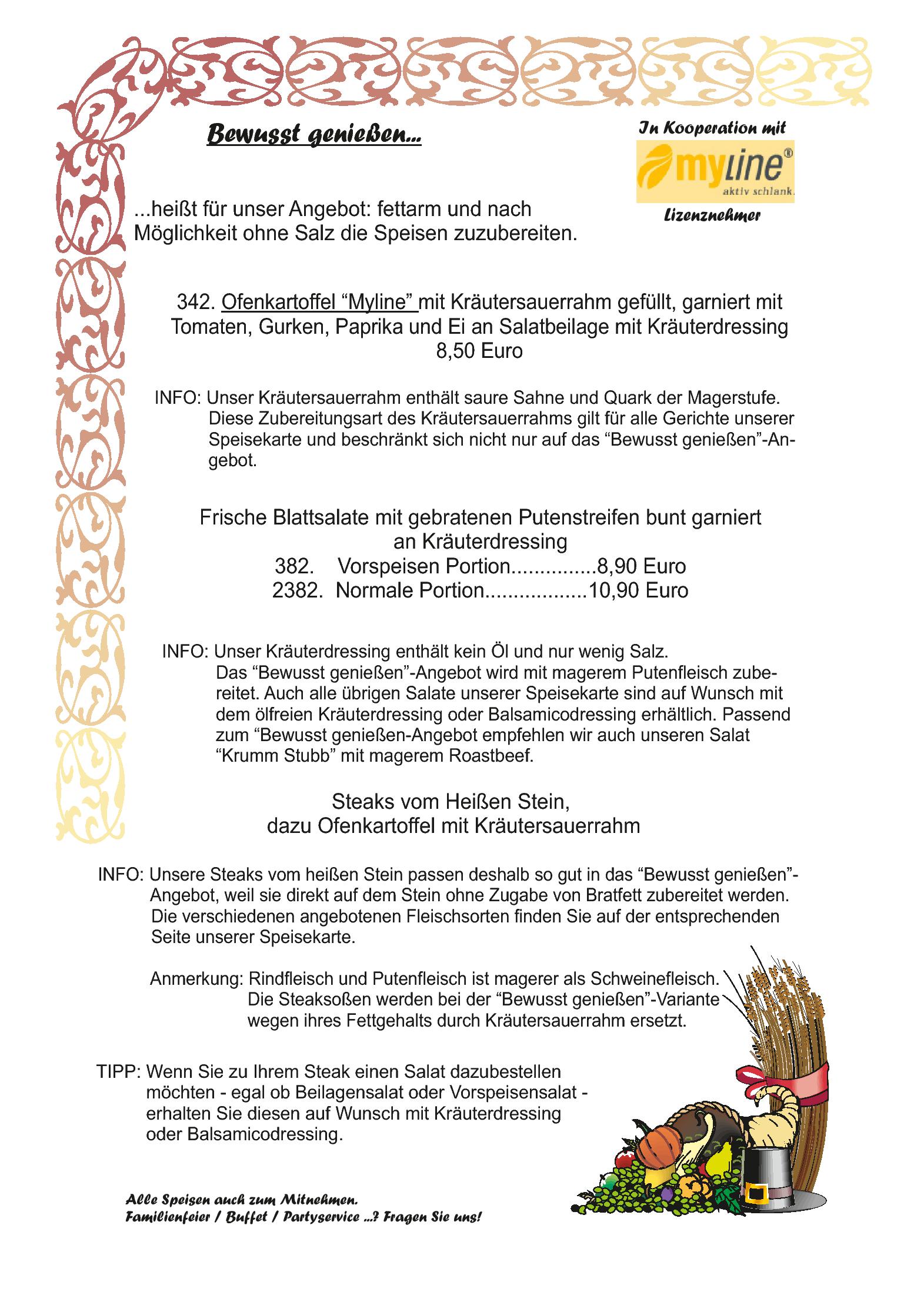 Speisekarte