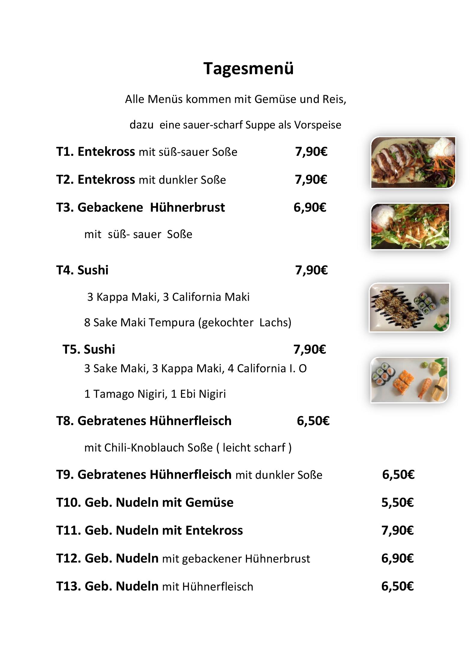 Speisekarte