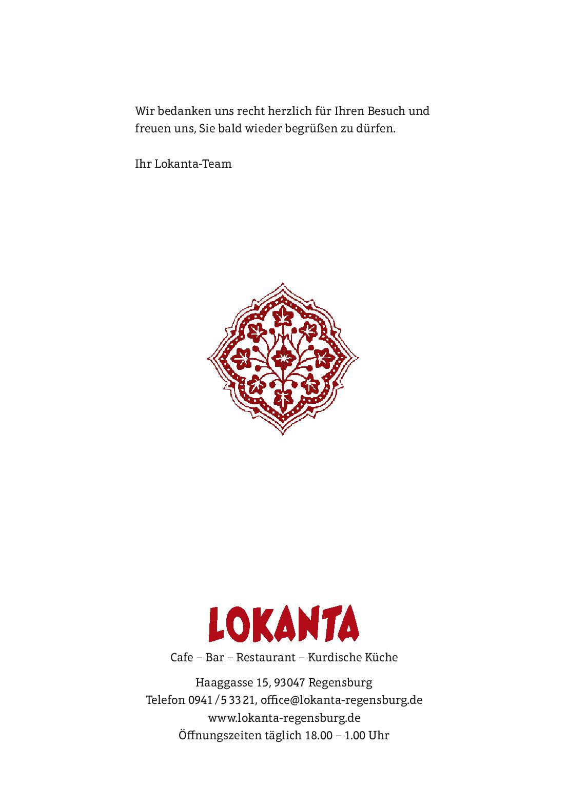 Speisekarte