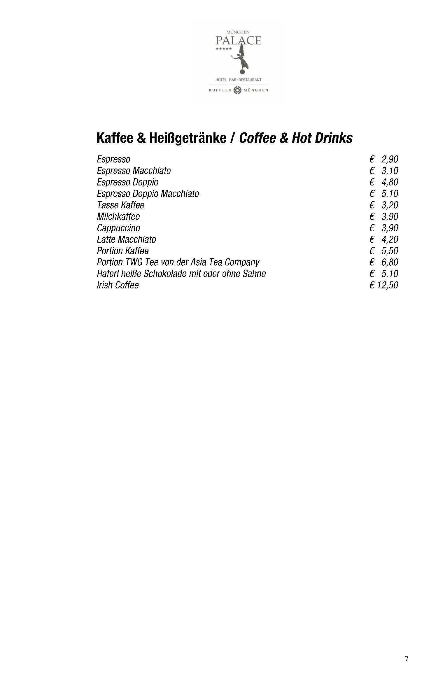 Speisekarte