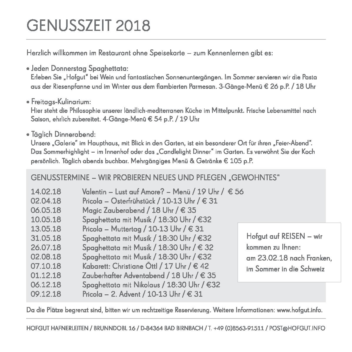 Speisekarte