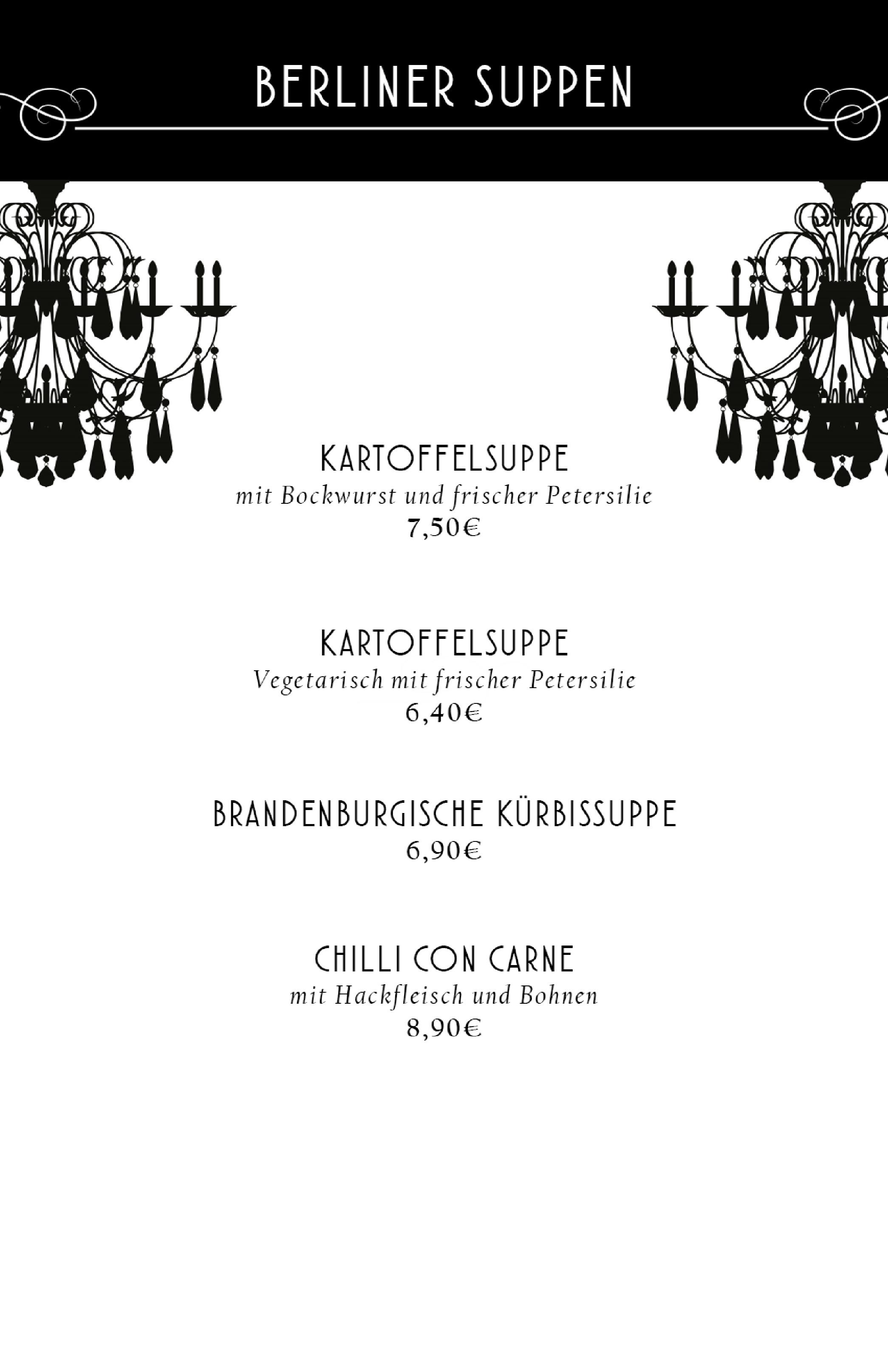 Speisekarte