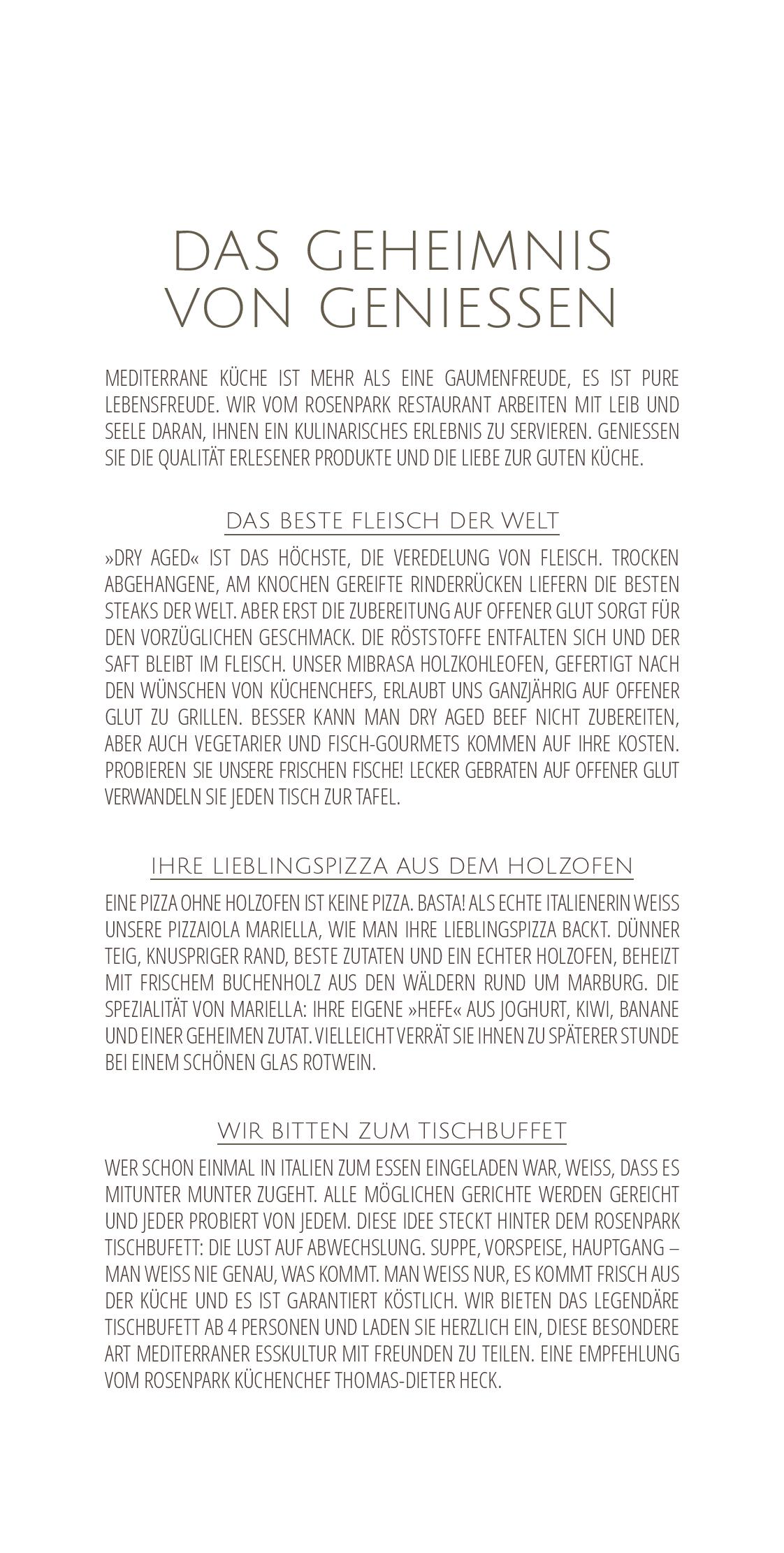 Speisekarte
