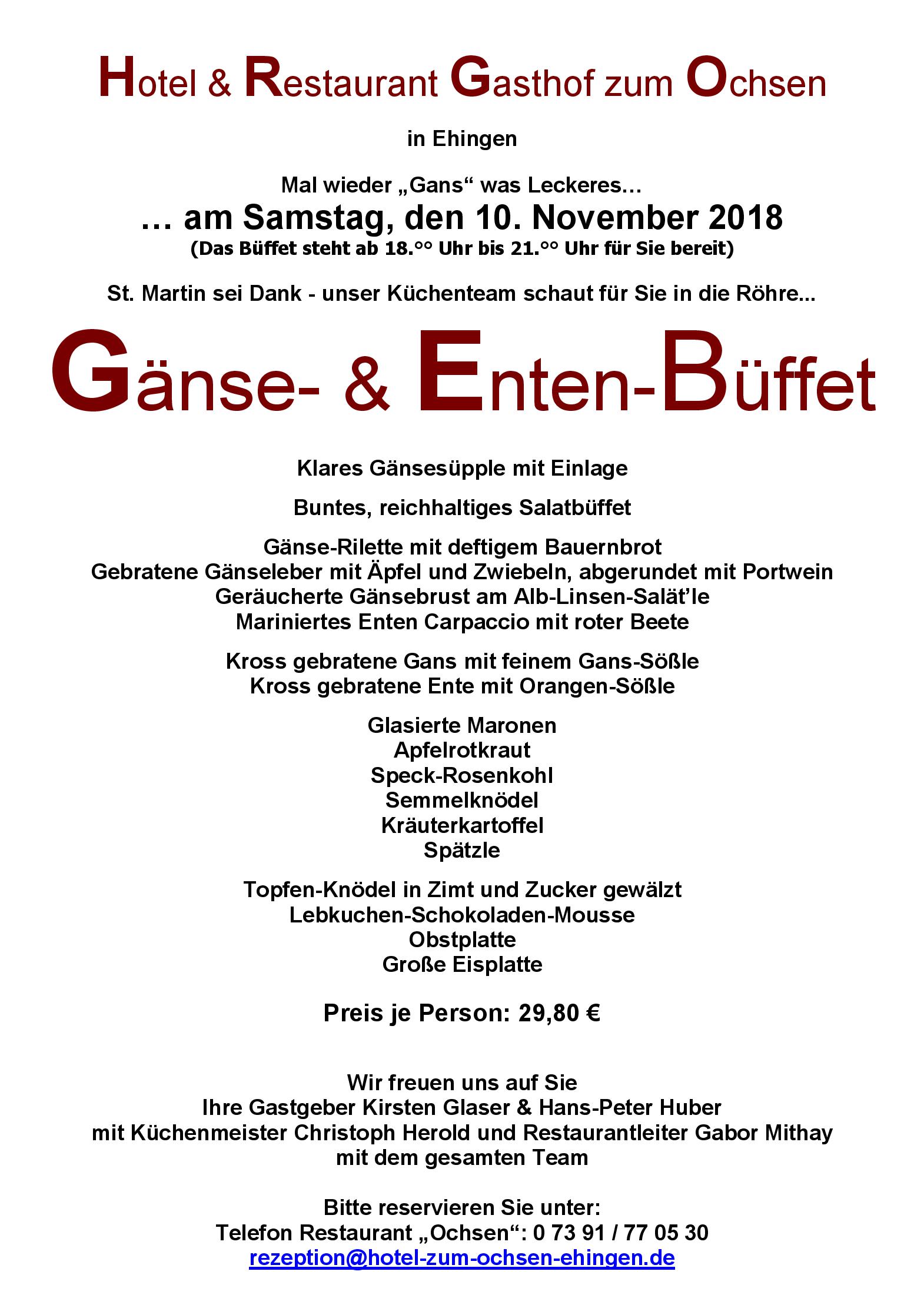 Speisekarte