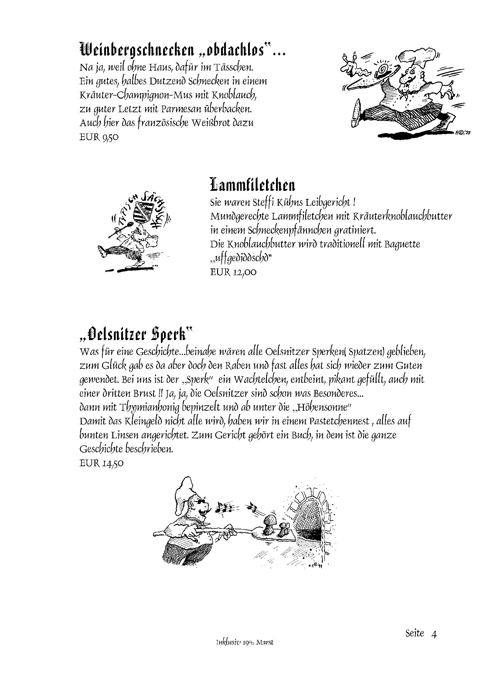 Speisekarte