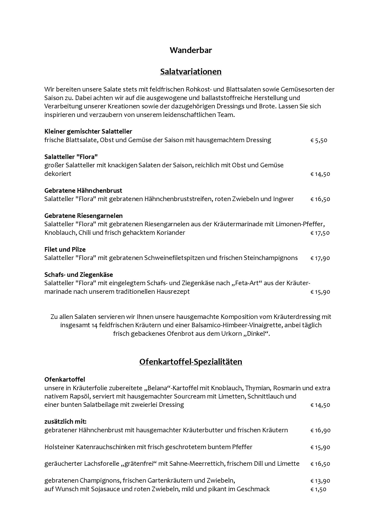 Speisekarte