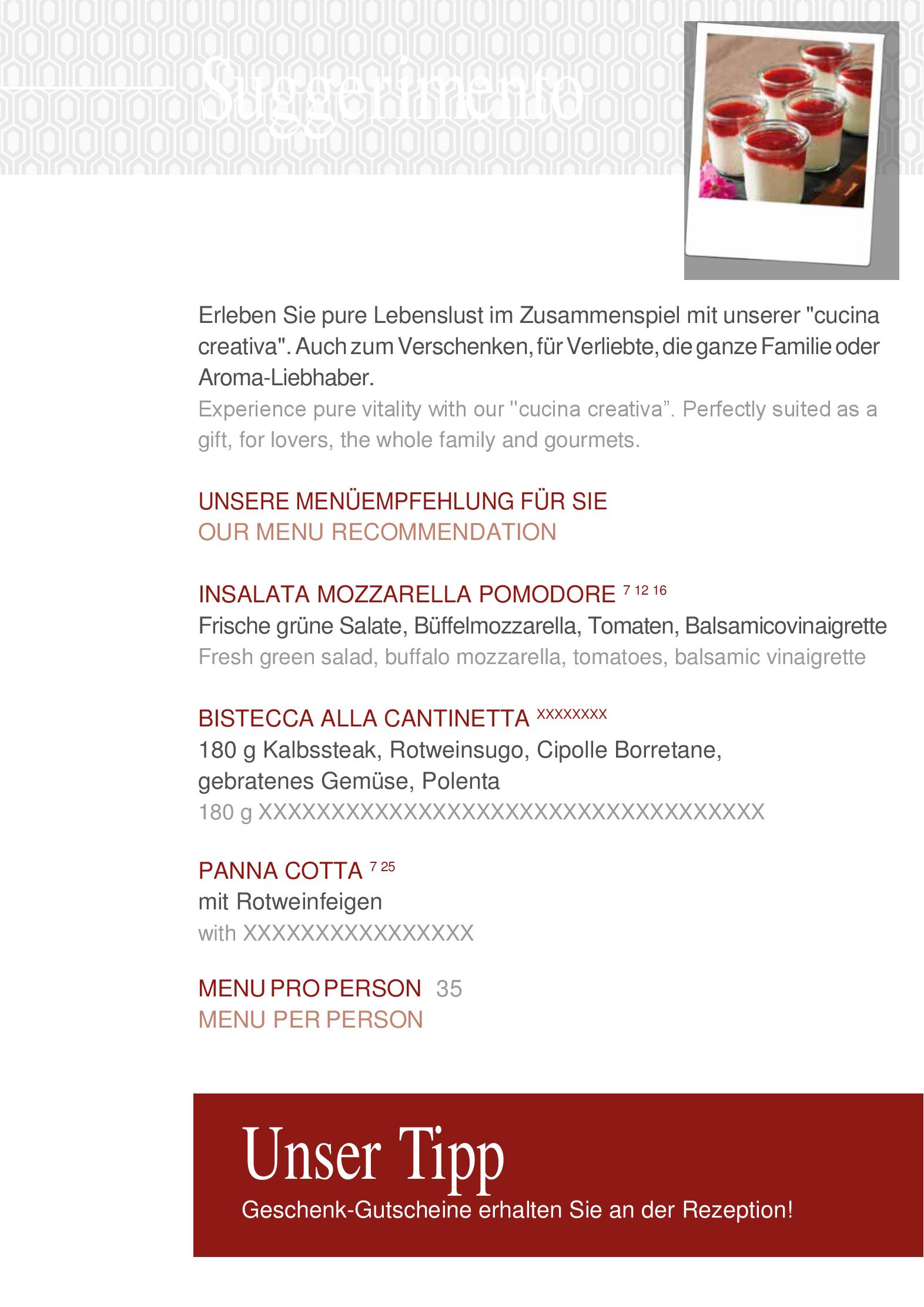 Speisekarte