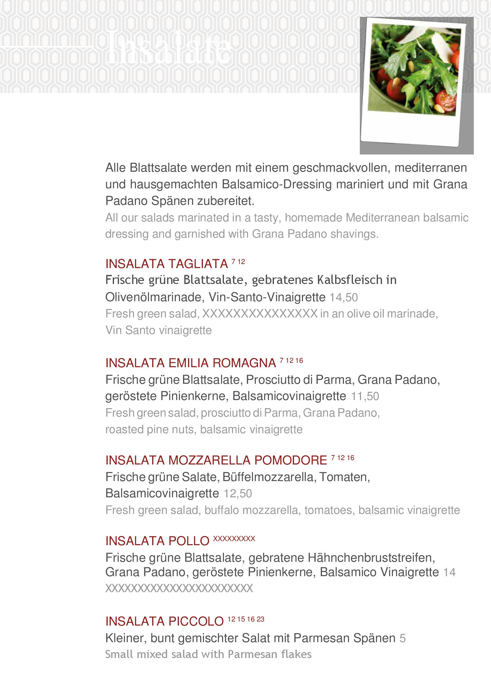 Speisekarte