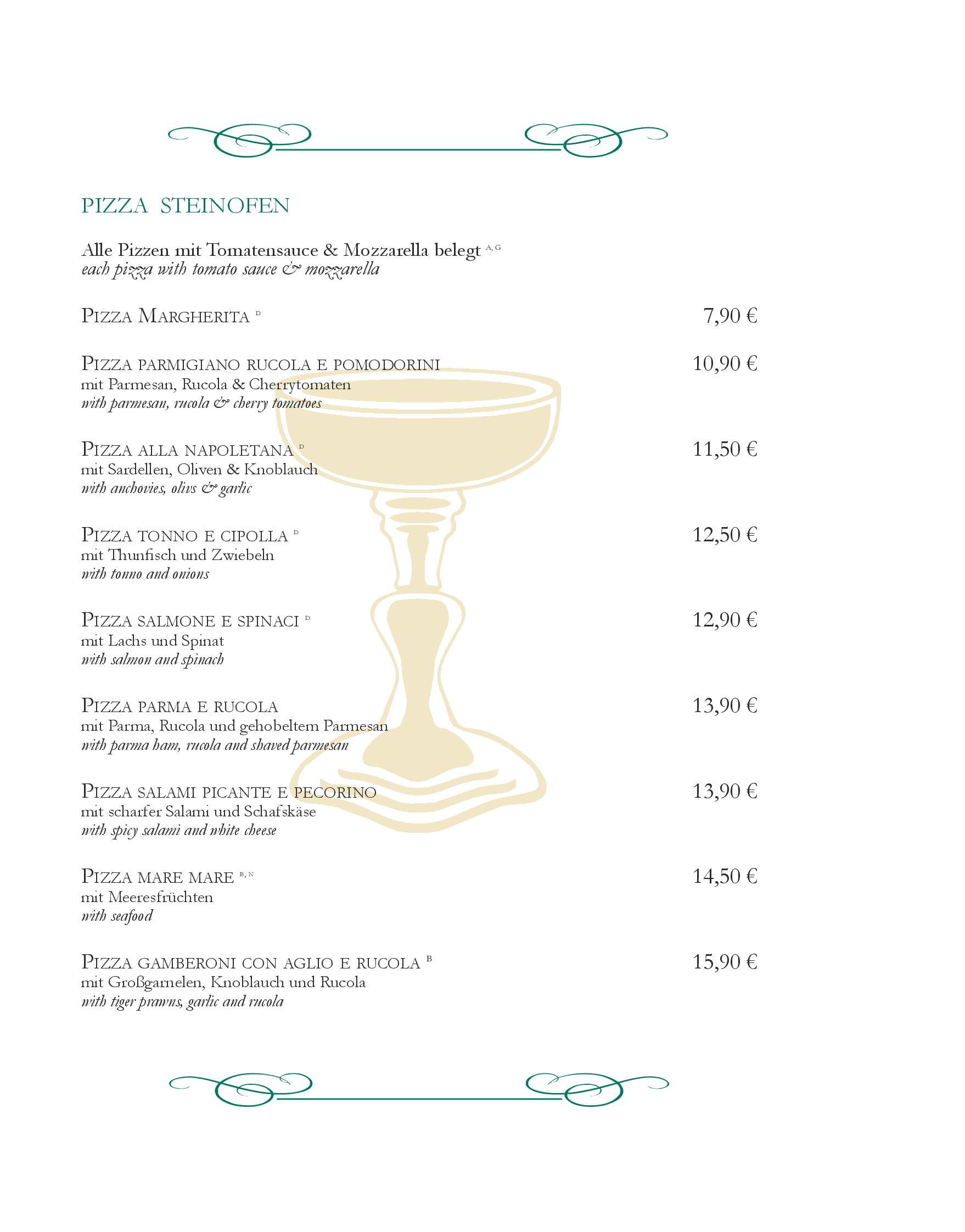 Speisekarte