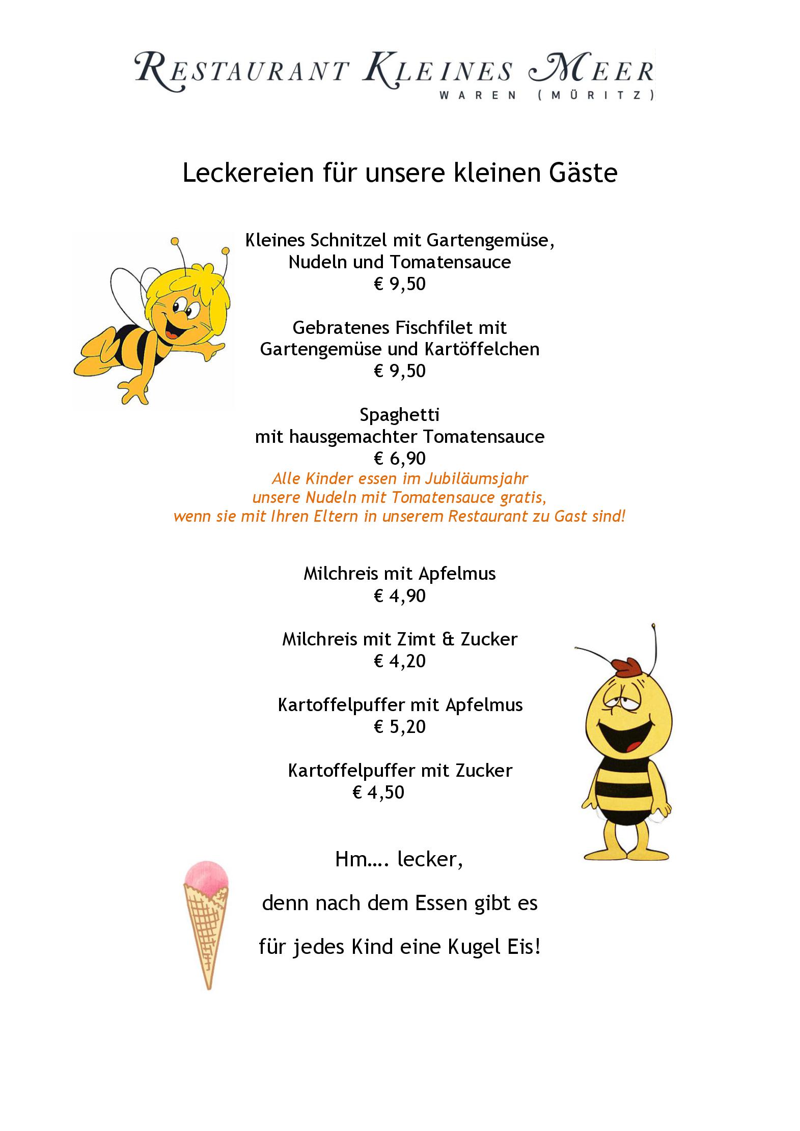Speisekarte