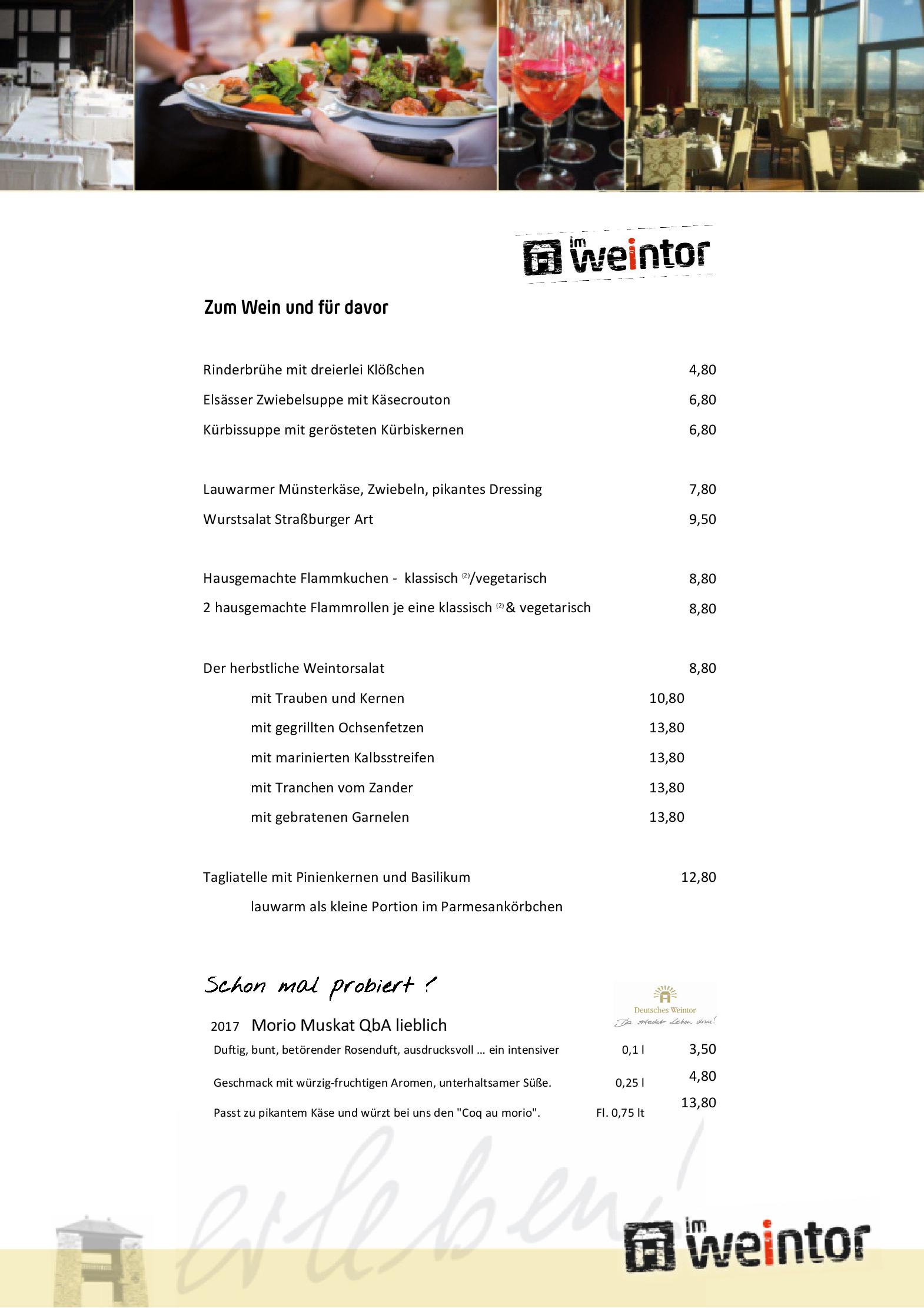 Speisekarte