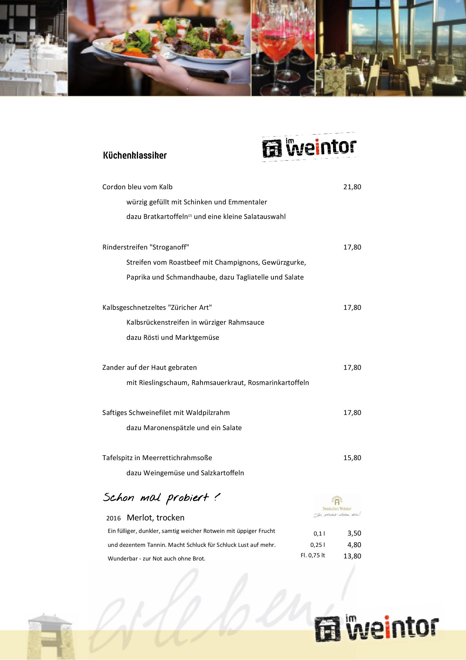Speisekarte