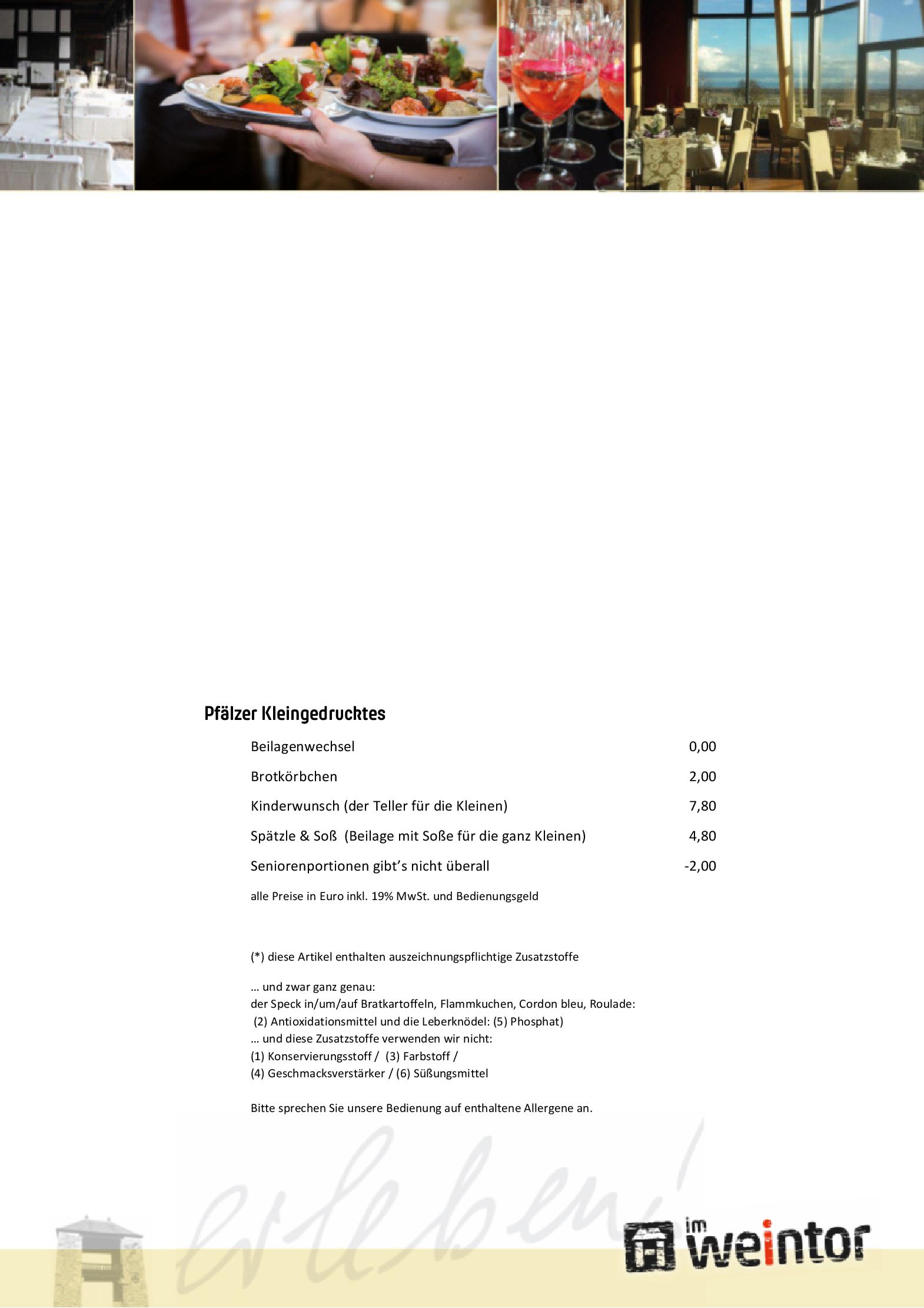 Speisekarte