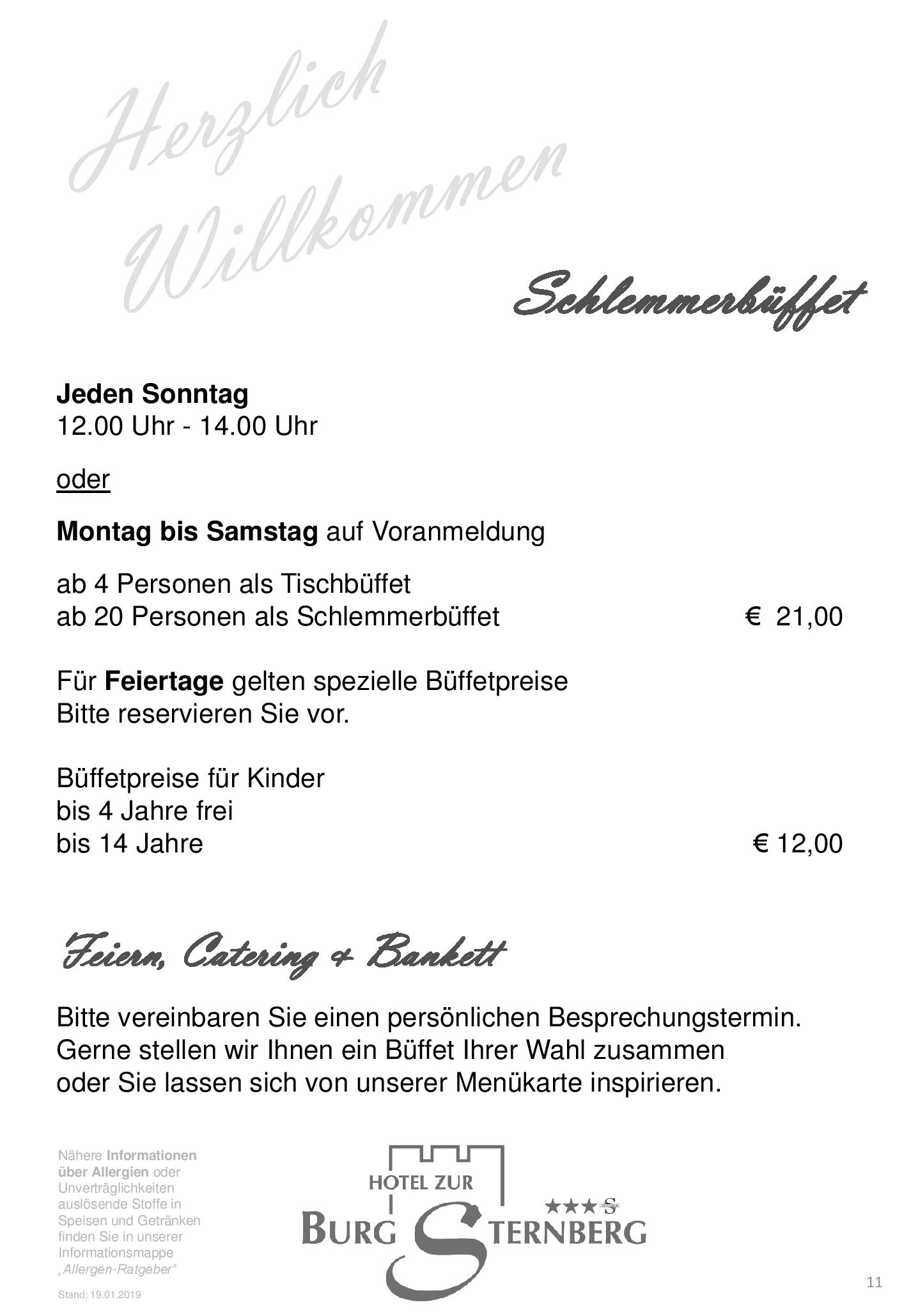 Speisekarte