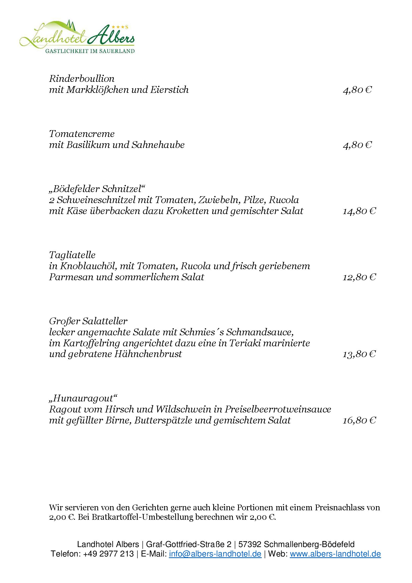 Mittagstisch
