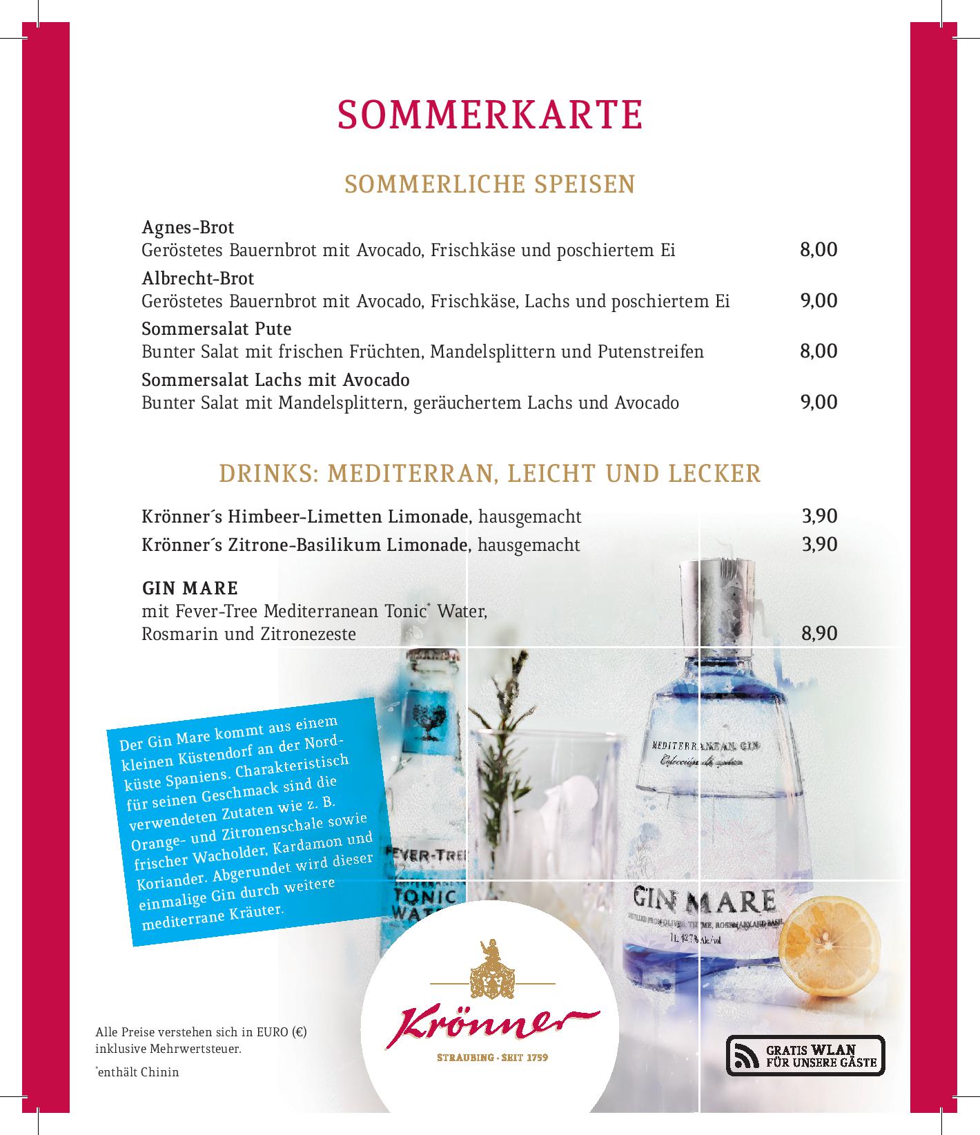 Speisekarte